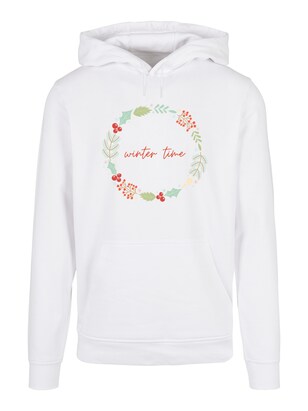 F4NT4STIC Sweatshirt ‘Winter Time’ Blauw / Groen / Pink / Wit