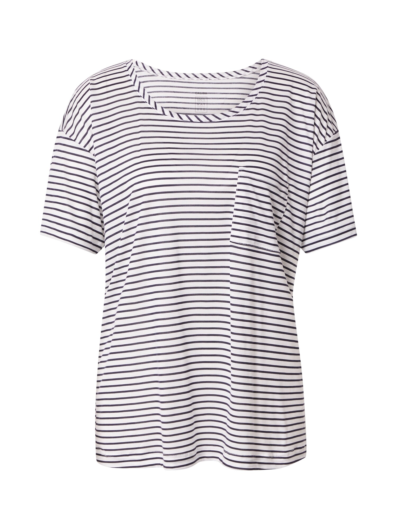 CALIDA Tricou  albastru închis / alb