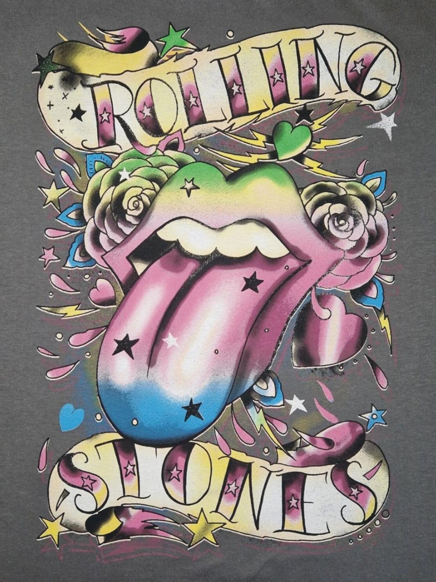 THE ROLLING STONES Camiseta 'Tattoo You Rainbow' gris – imagen 2