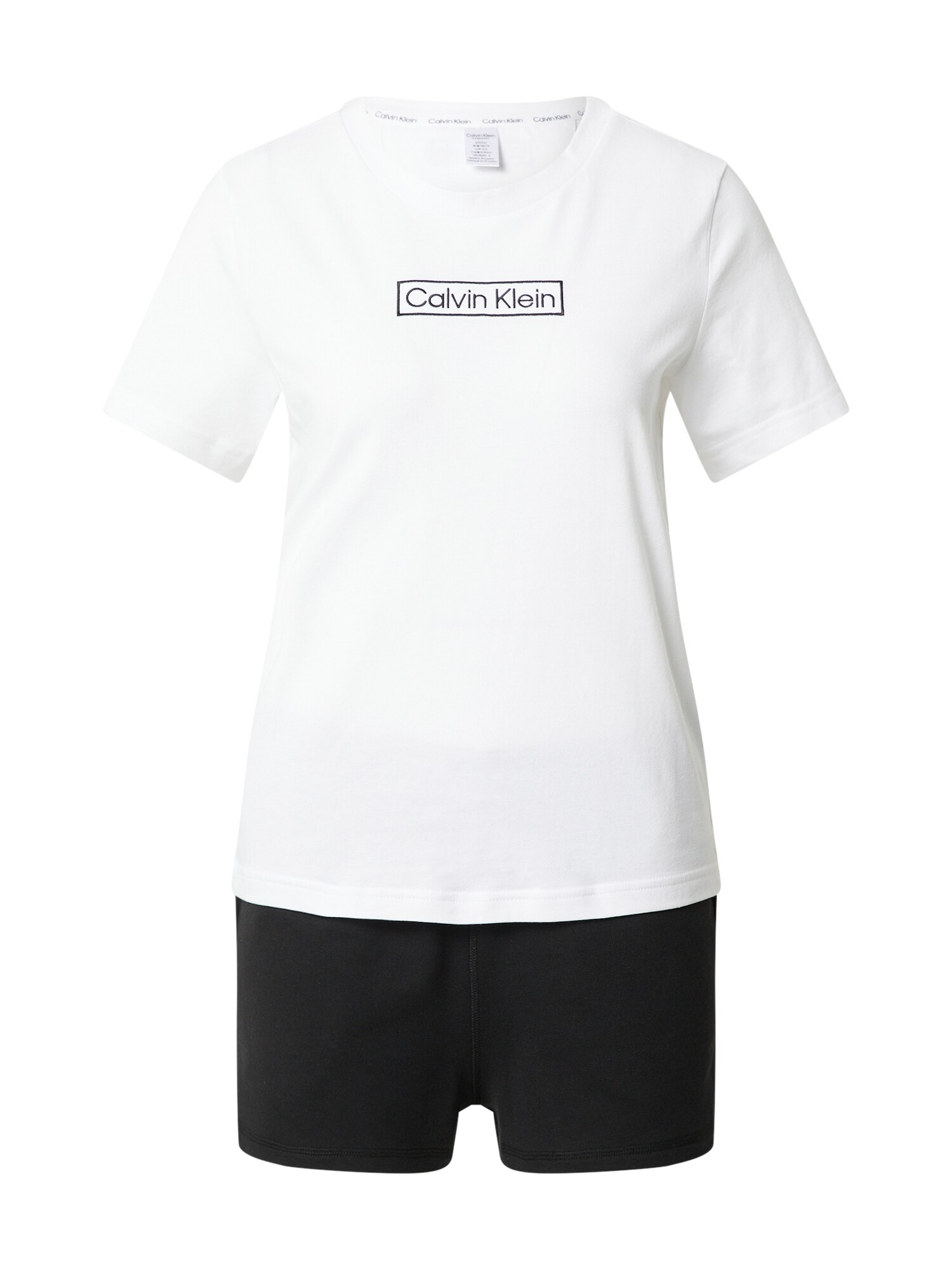 Calvin Klein Underwear Pidžama ar šortiem melns / balts
