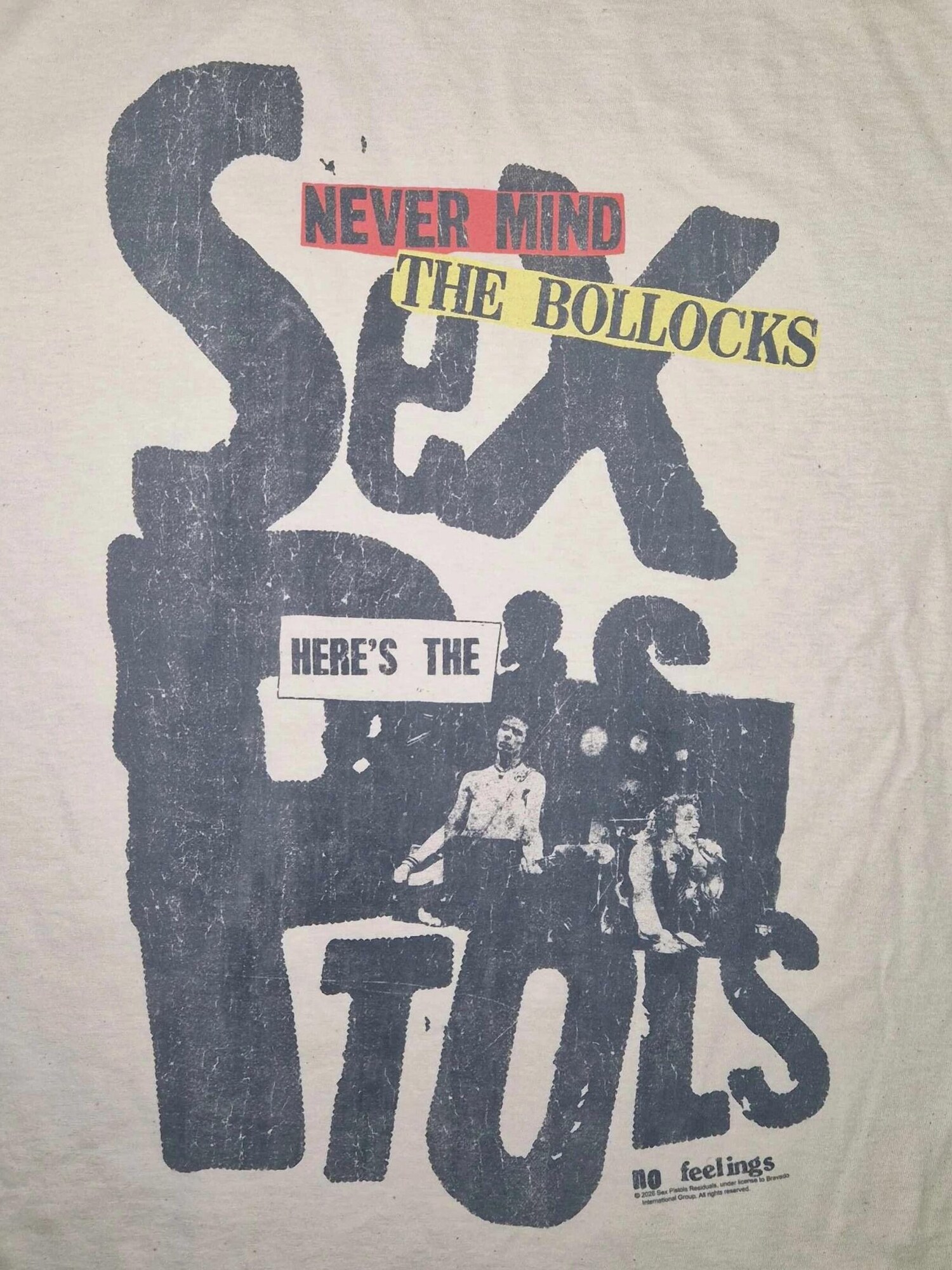 Sex Pistols Camiseta 'Sex Pistols Here¨s The Sex Pistols T-Shirt'  blanco natural – imagen 3