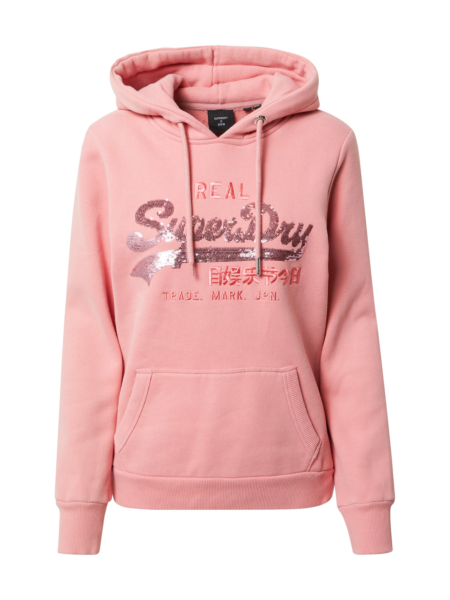 Superdry Megztinis be užsegimo 'SEQUIN'  rožinė