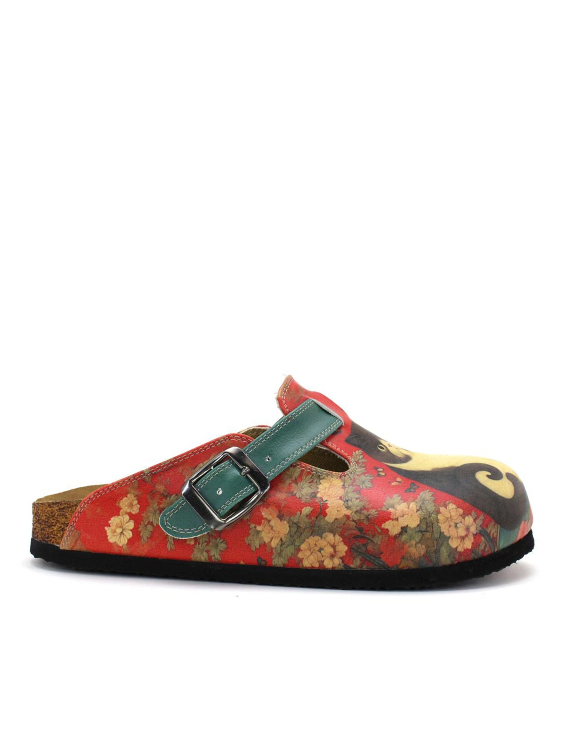 Goby Träskor 'Women Calceo Red Clogs WCAL5430 with cat design' dam