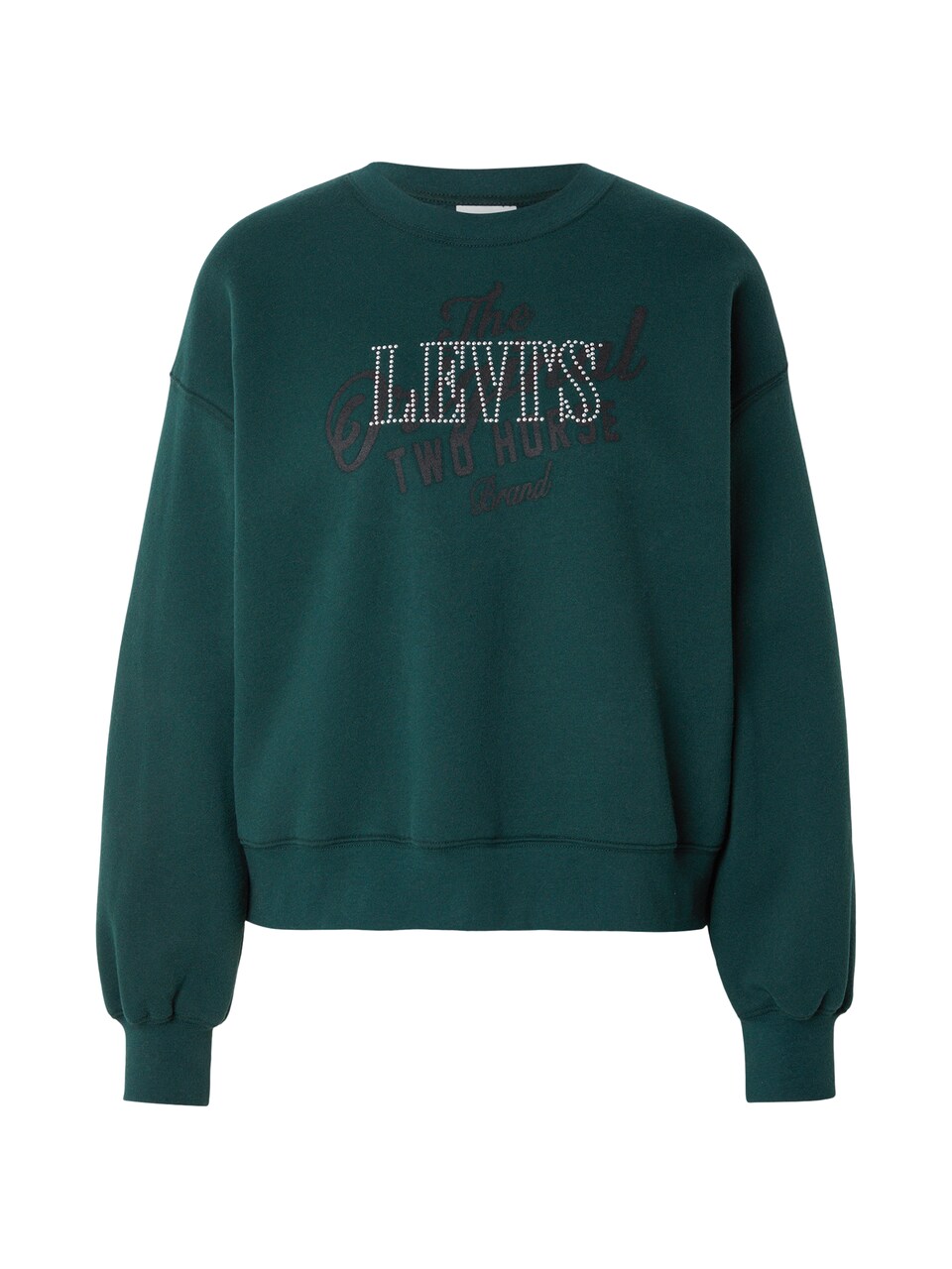 Sweatshirt 'EVERYDAY' mörkgrön / svart