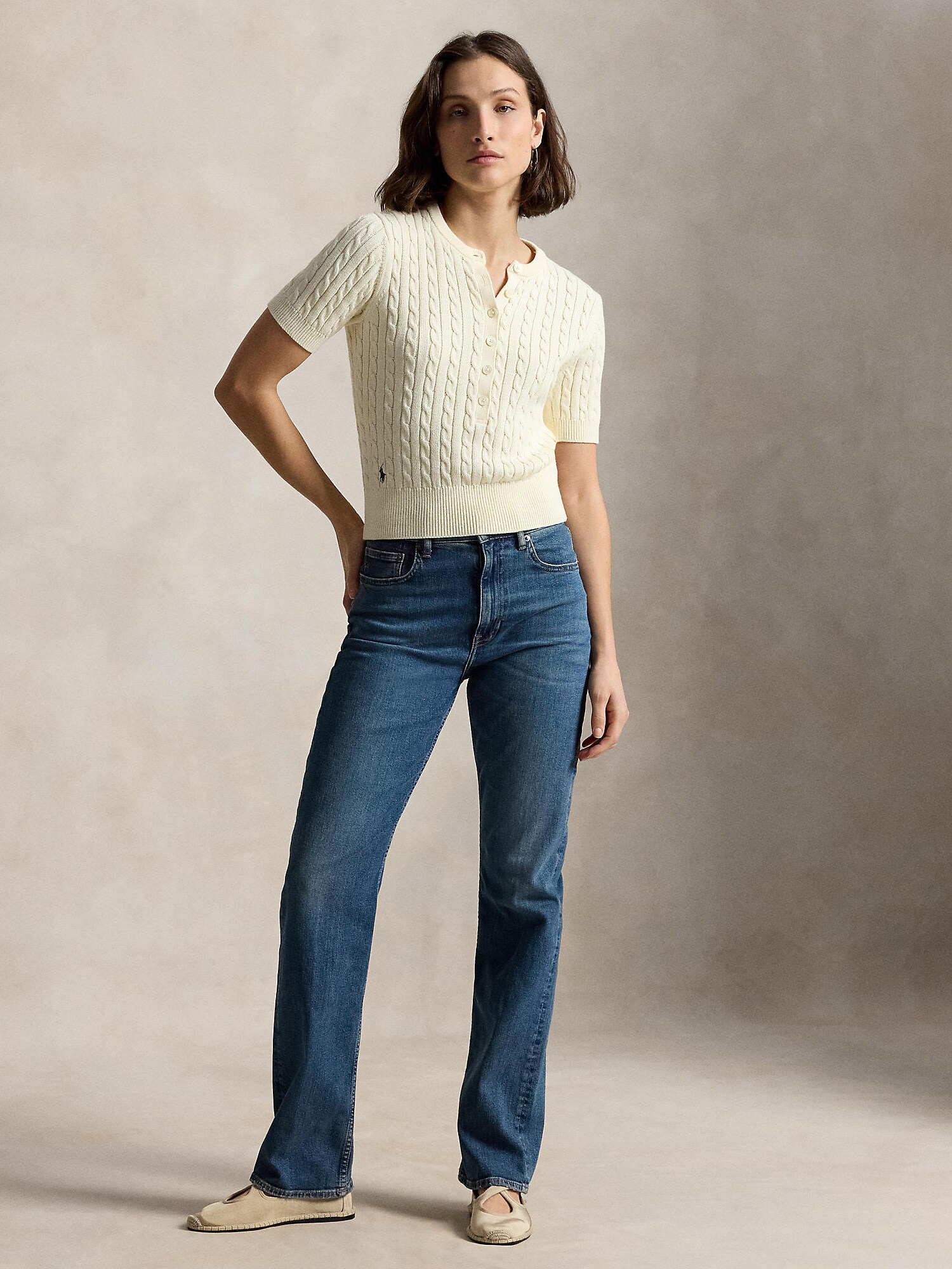 Polo Ralph Lauren Jersey crema – imagen 8