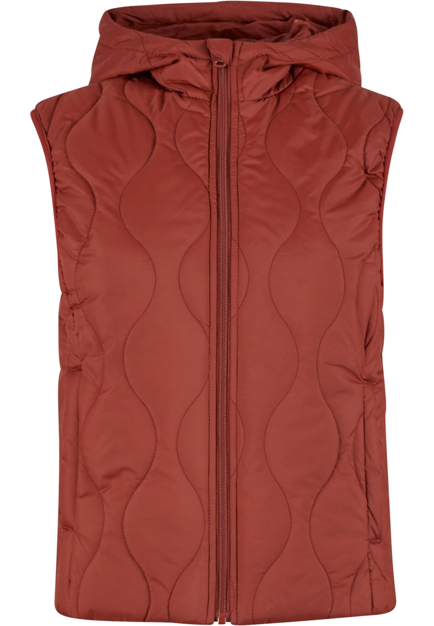 Urban Classics Vestă  roșu ruginiu
