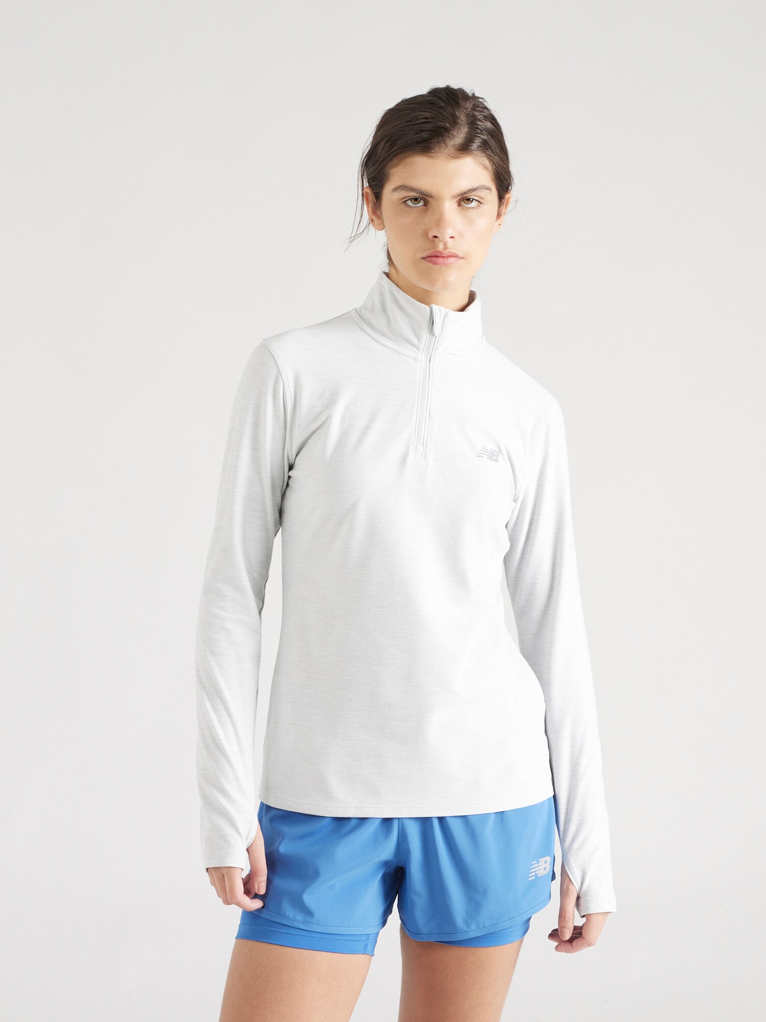new balance Funkcionális felső 'Essentials Space'  ezüstszürke / világosszürke termék 2. képe