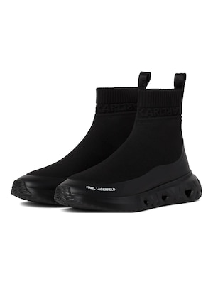 Karl Lagerfeld Zapatillas deportivas altas 'KITE RUN'  negro / blanco