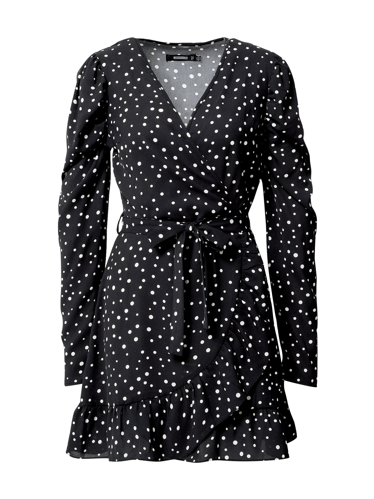 Missguided Suknelė 'Tea'  juoda / balta