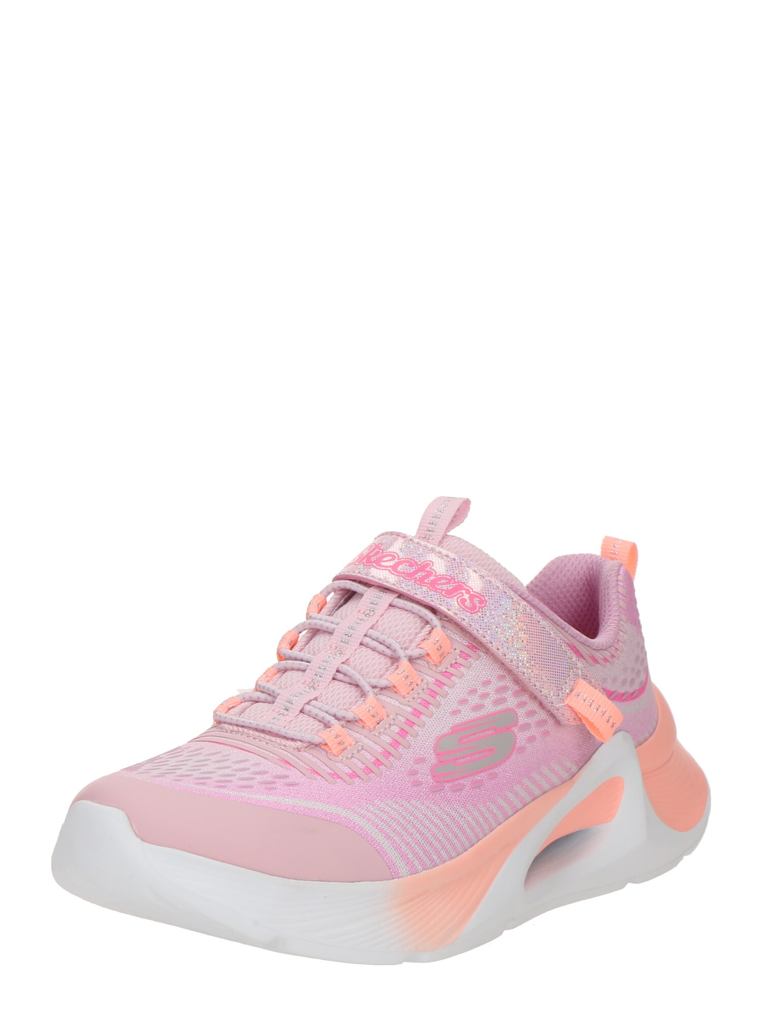 SKECHERS Sneaker TIDE TECH  gri argintiu / portocaliu deschis / roz / roz deschis