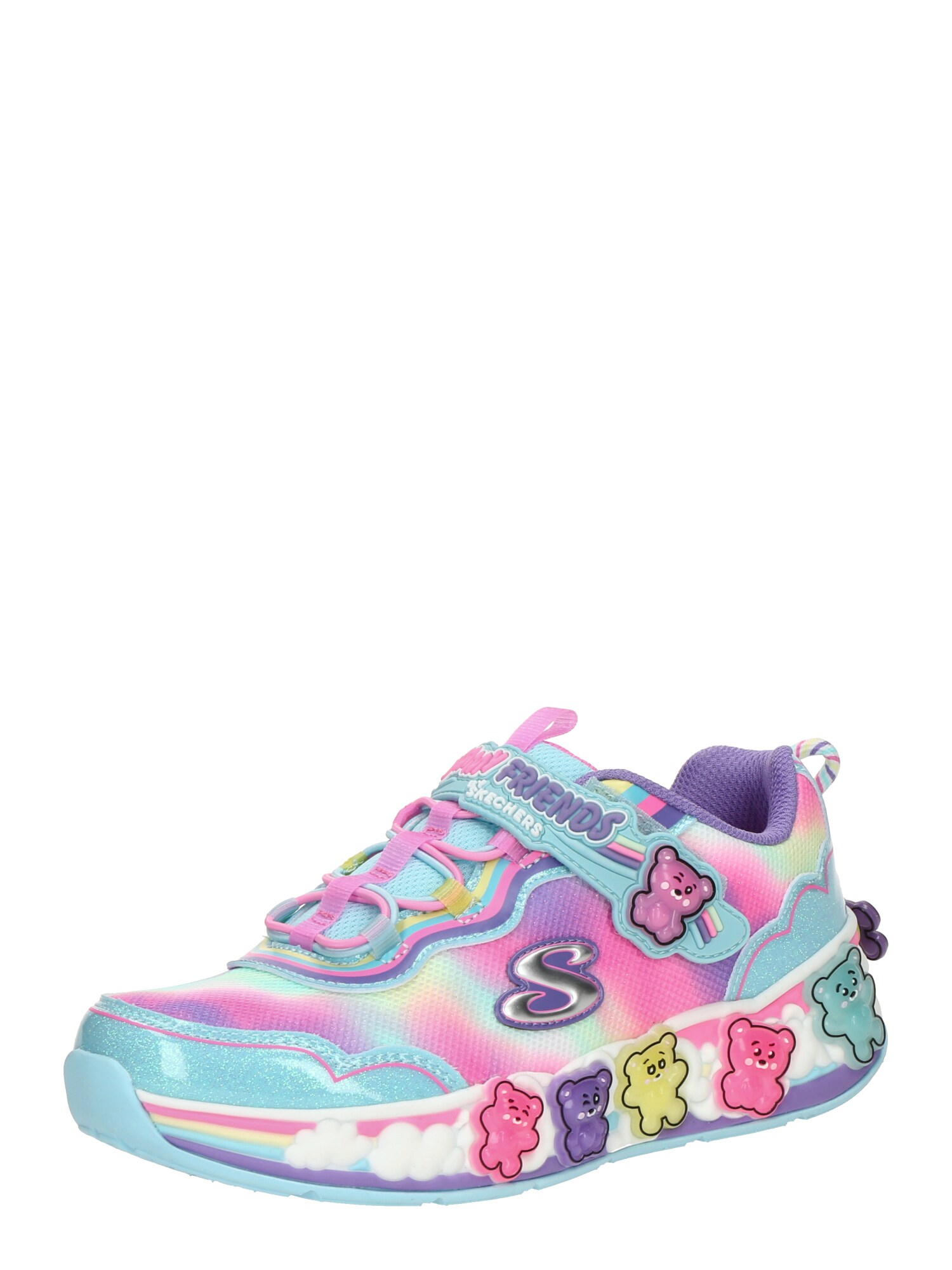 SKECHERS Sneaker GUMMY FRIENDS  albastru deschis / galben / lila / roz deschis