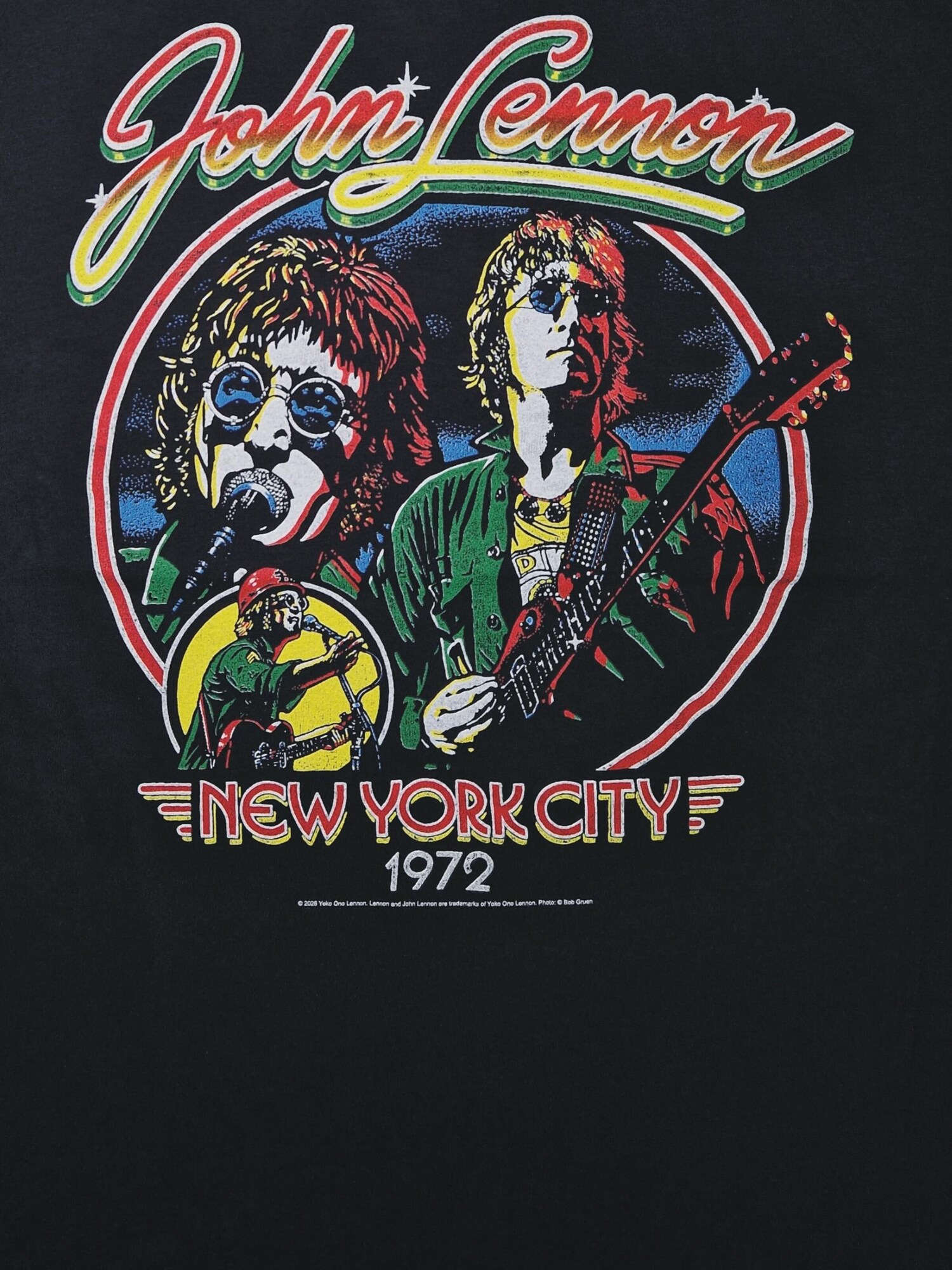 John Lennon Camiseta 'John Lennon NYC 1972 T-Shirt'  negro – imagen 3
