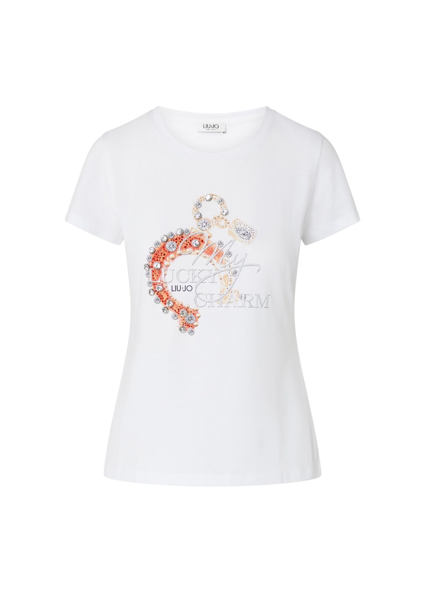 Liu Jo Tricou portocaliu / alb