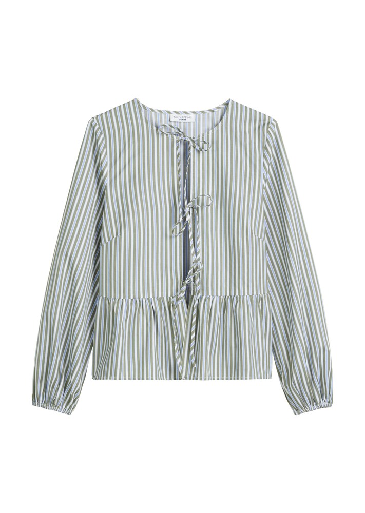 Marc O'Polo DENIM Bluse Damen Größe XL hellblau / grün / weiß