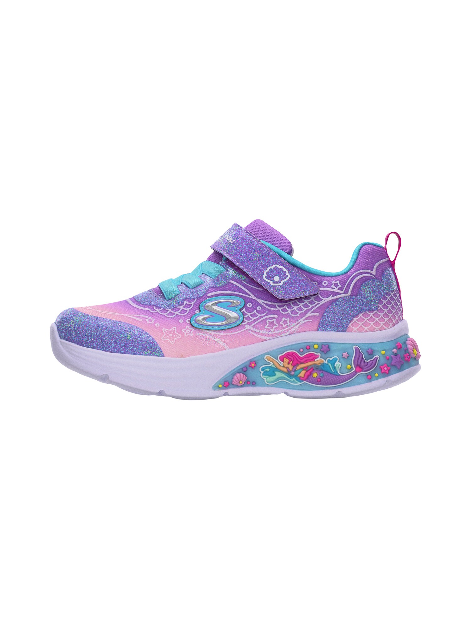 SKECHERS Sneaker MY DREAMERS - LIL MERMAID  azur / lila / roz / argintiu