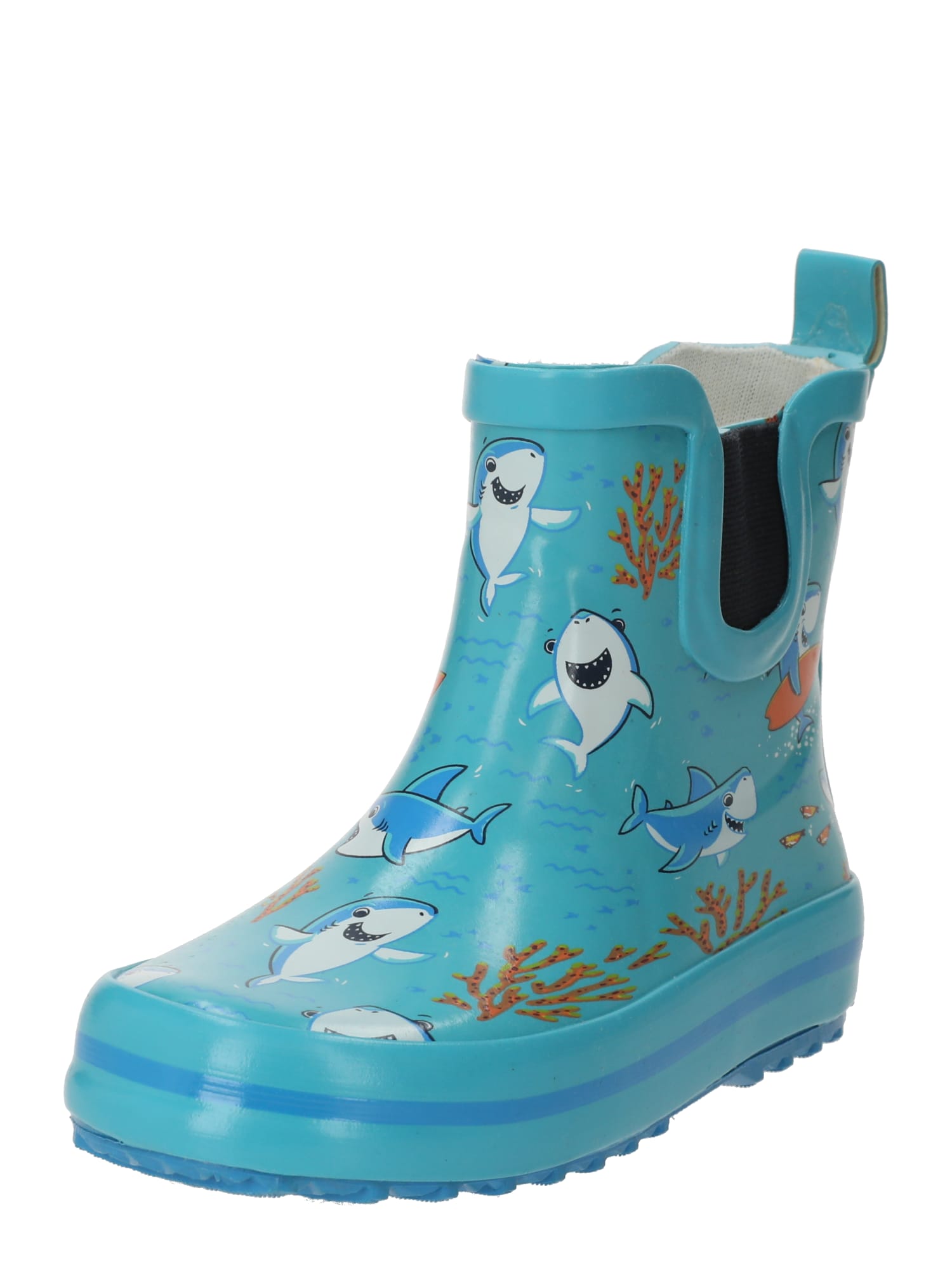 BECK Guminiai batai 'Little Sharks' mėlyna / azuro spalva / rusva / šviesiai pilka
