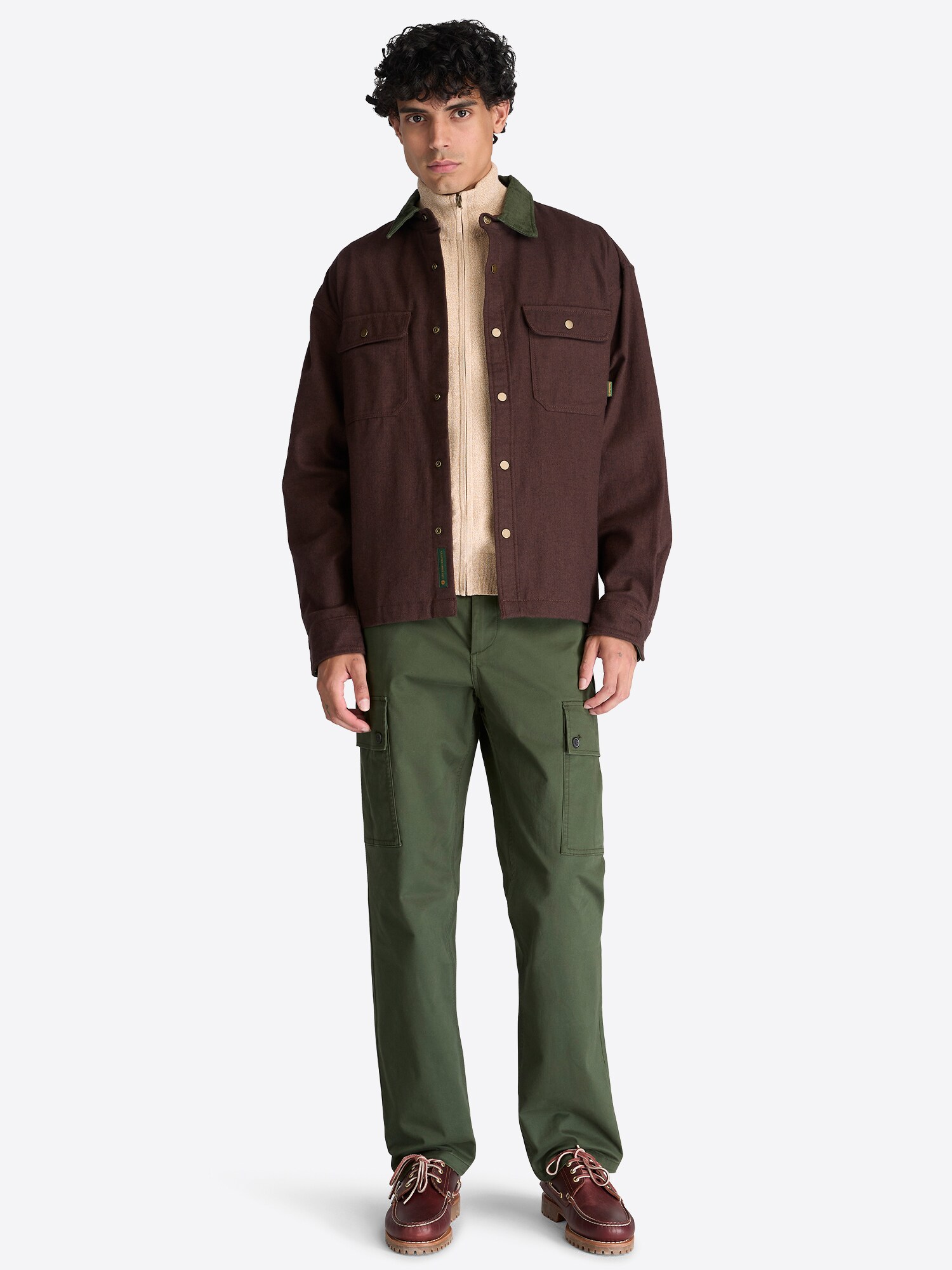 TIMBERLAND Cárdigan crema – imagen 3