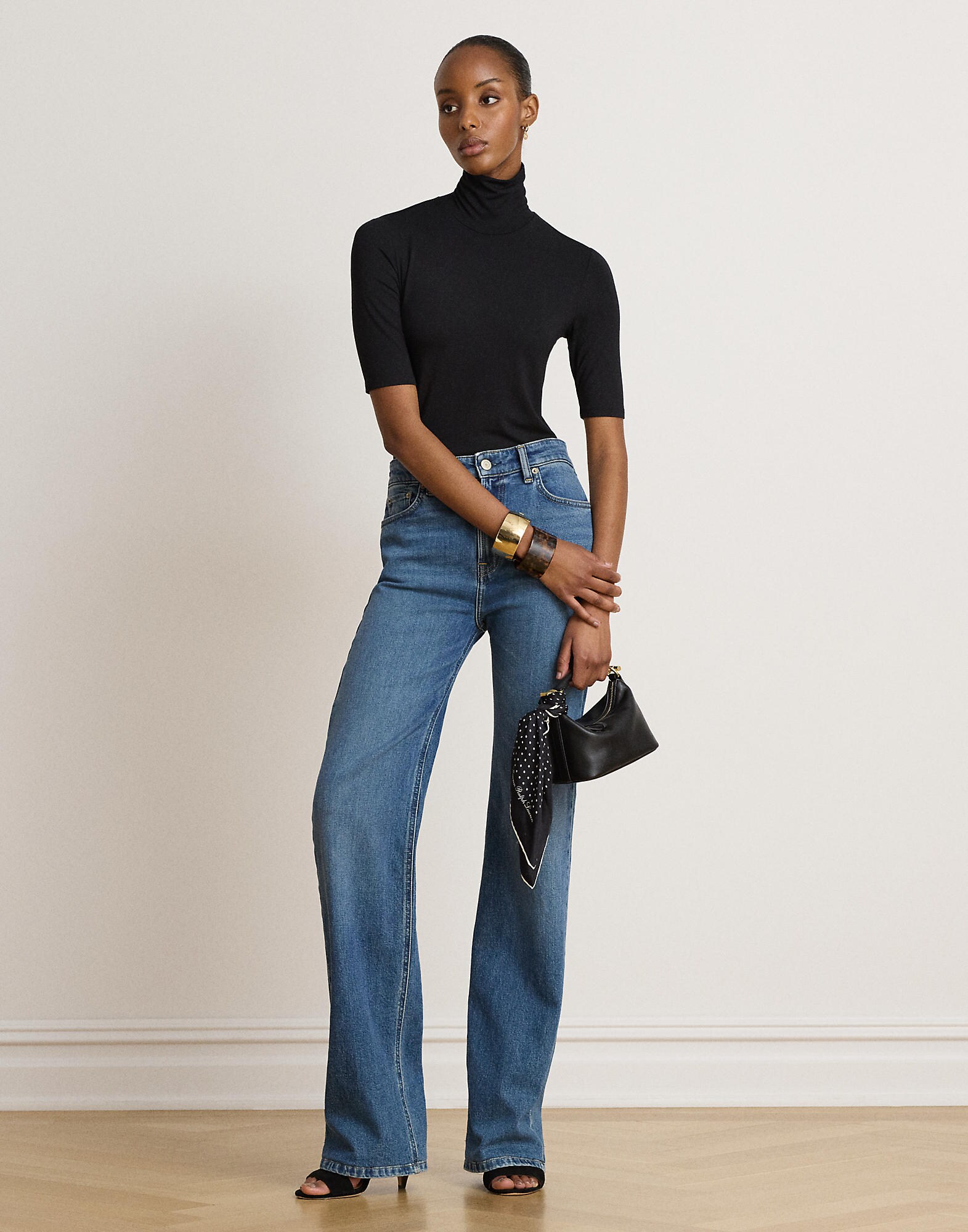 Lauren Ralph Lauren Camiseta 'WILLA'  negro – imagen 4