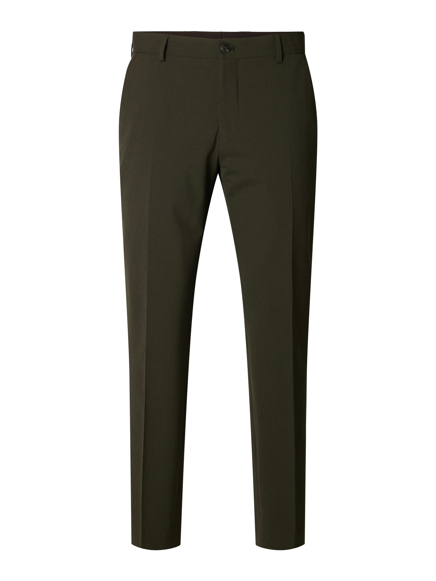 SELECTED Pantaloni cu dungă SLHLiam maro închis