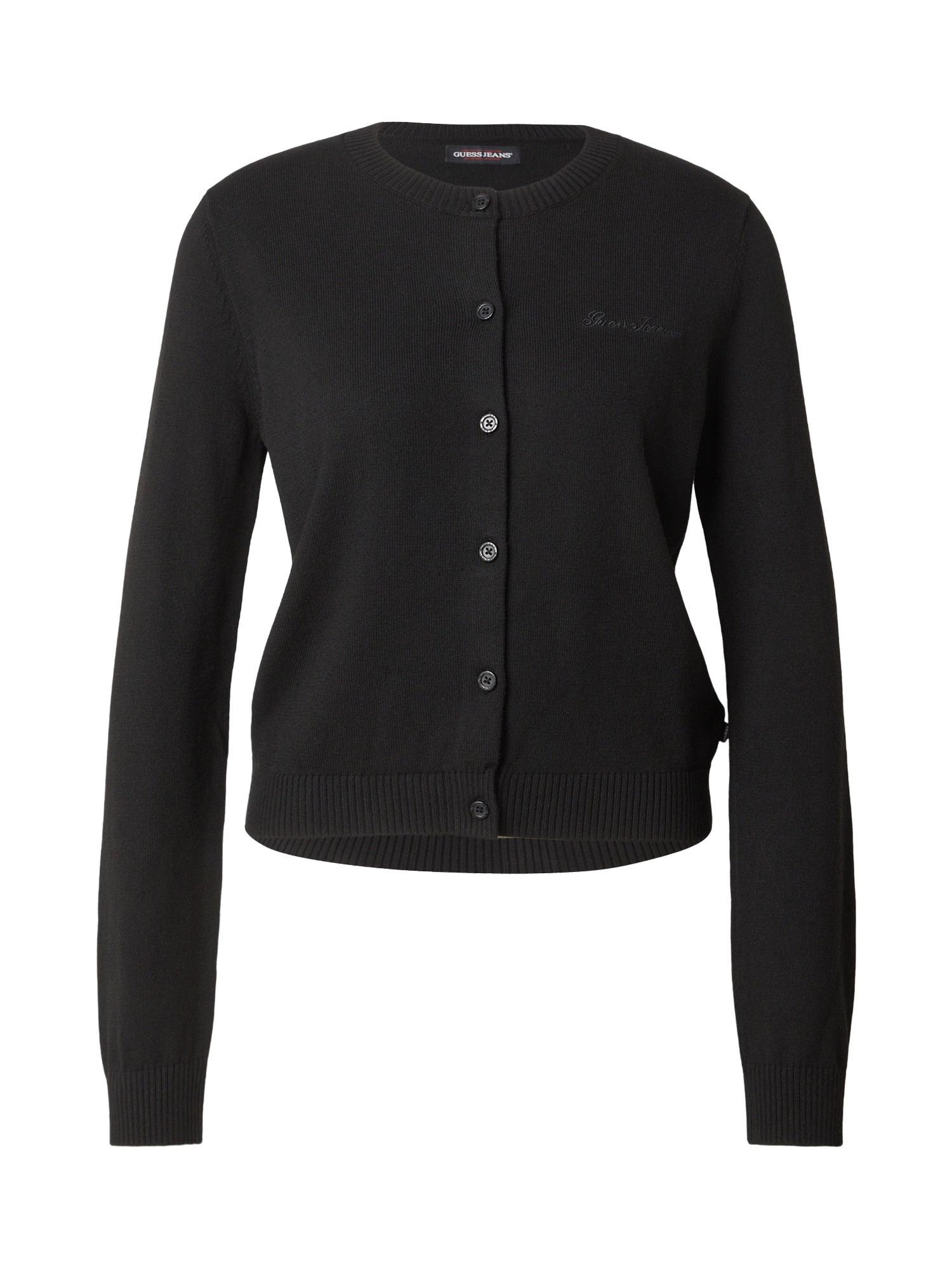 GUESS JEANS Geacă tricotată negru