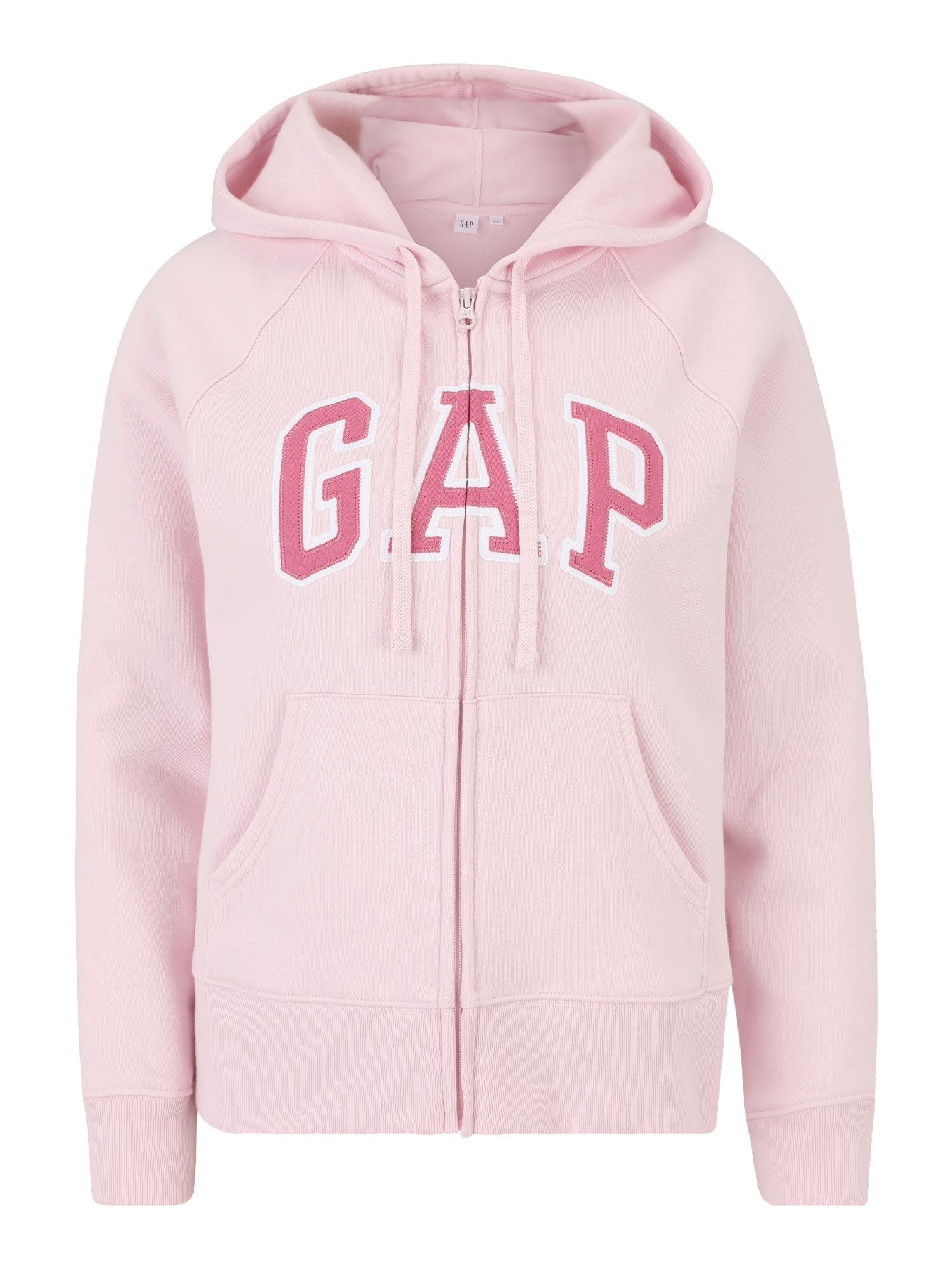 Gap Petite Tepláková bunda 'HERITAGE'  ružová / tmavoružová / biela