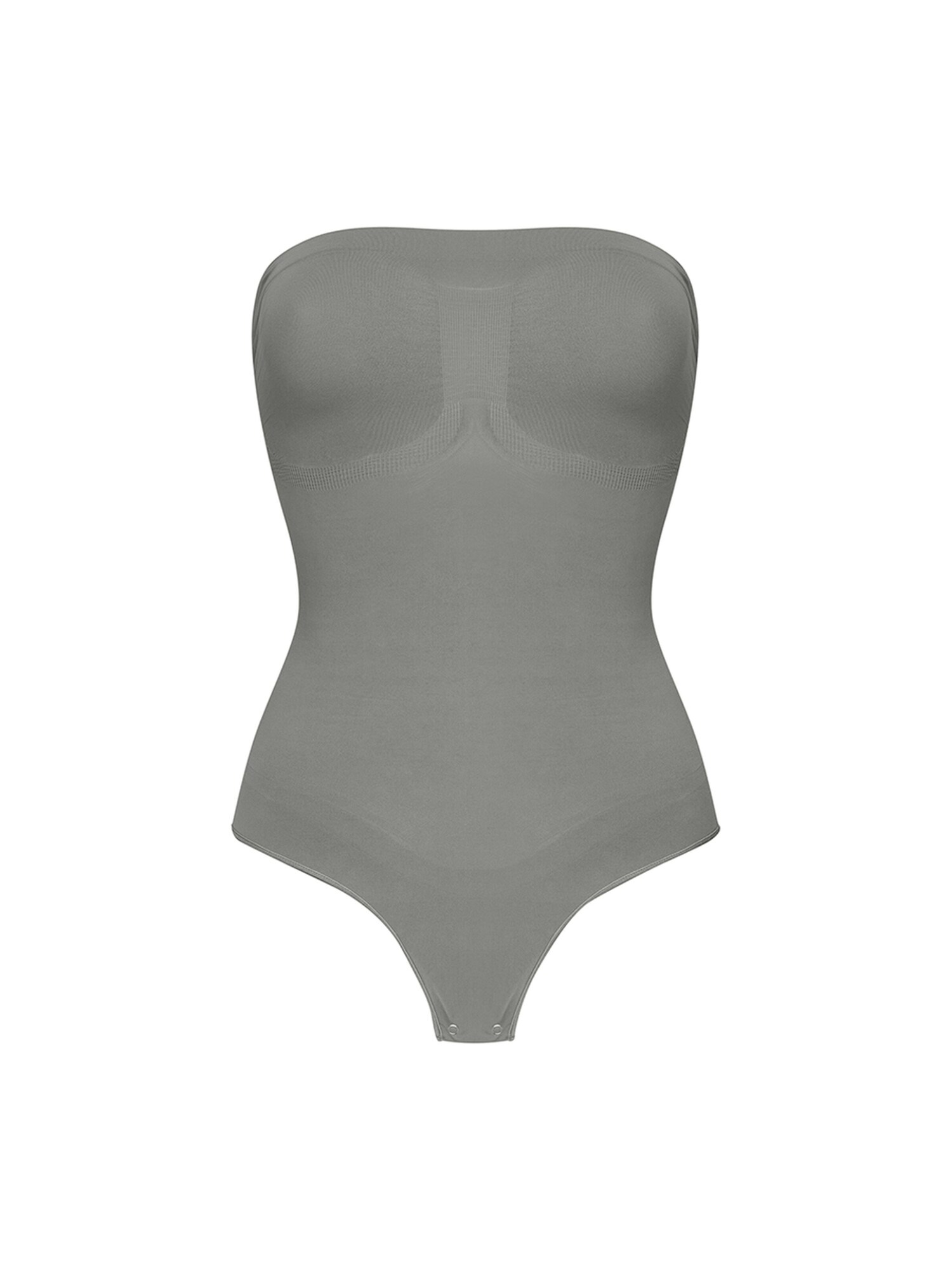 cfab Bodi za oblikovanje 'Trägerloser Bodysuit Sculpting Shapewear mit String' grafit siva