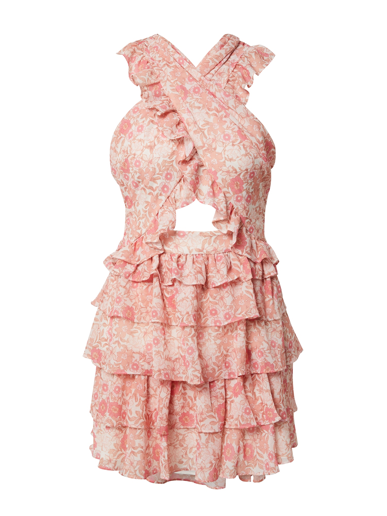 Forever New Suknelė 'Selena' rožių spalva / pitajų spalva / rožinė / natūrali balta