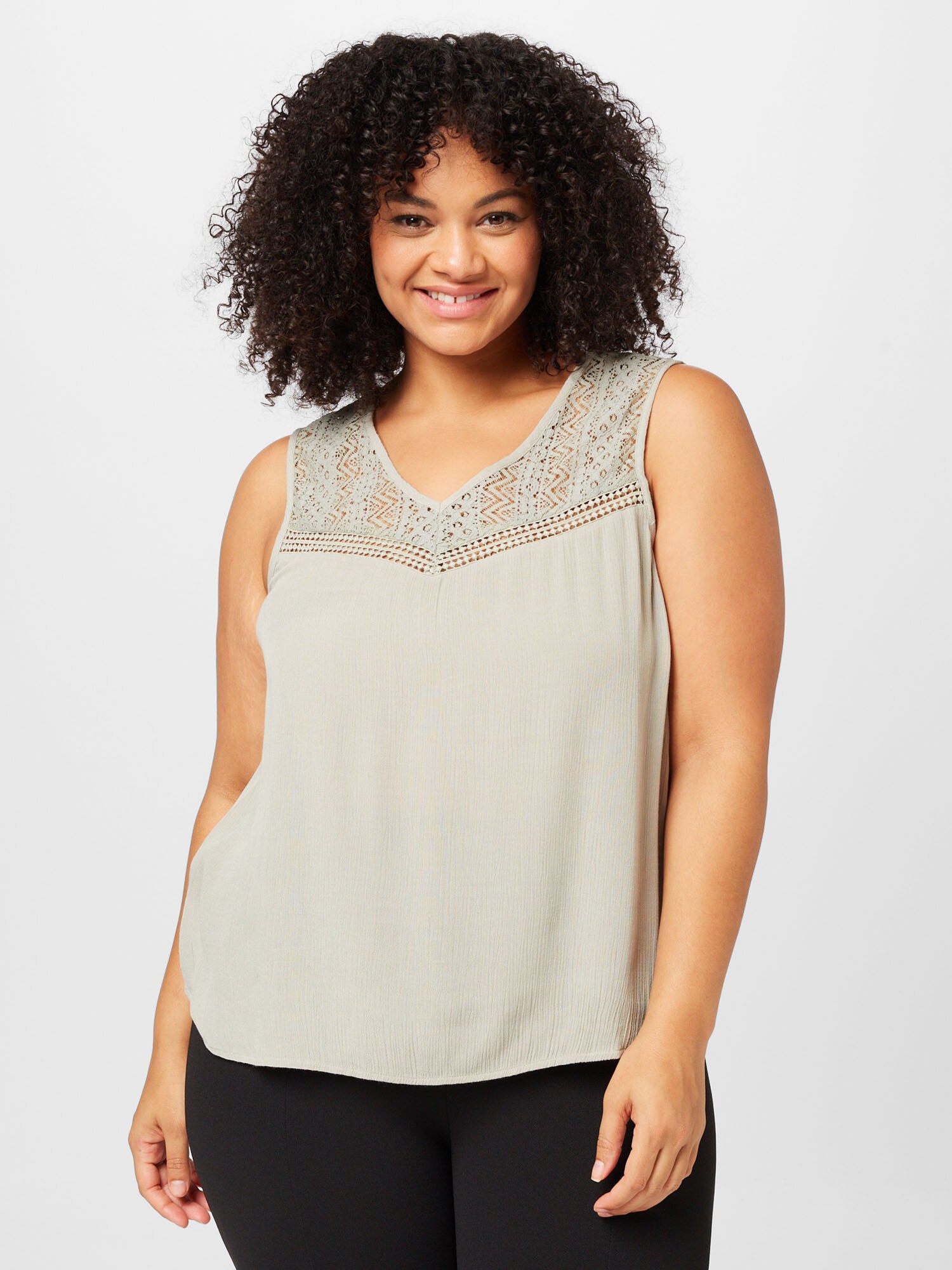 ABOUT YOU Curvy Top 'Jasmin'  pasztellzöld termék 2. képe