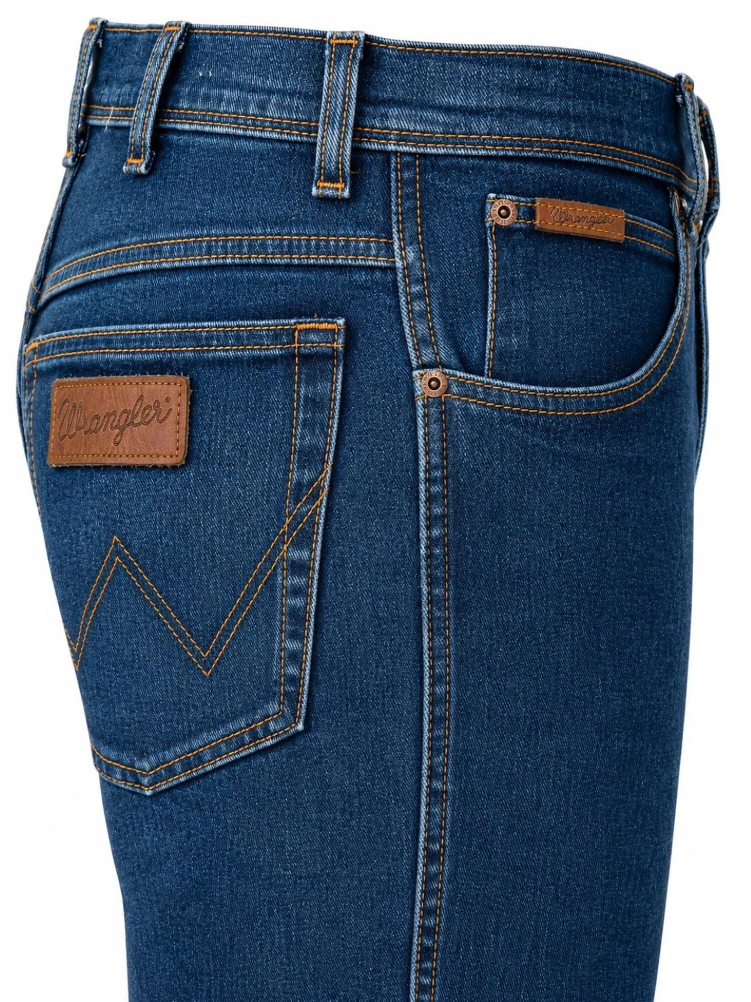 WRANGLER Vaquero 'Wrangler Texas Herren-Stretchjeans Regular Fit Authentic Straight W12133009 Darkstone'  azul oscuro – imagen 3