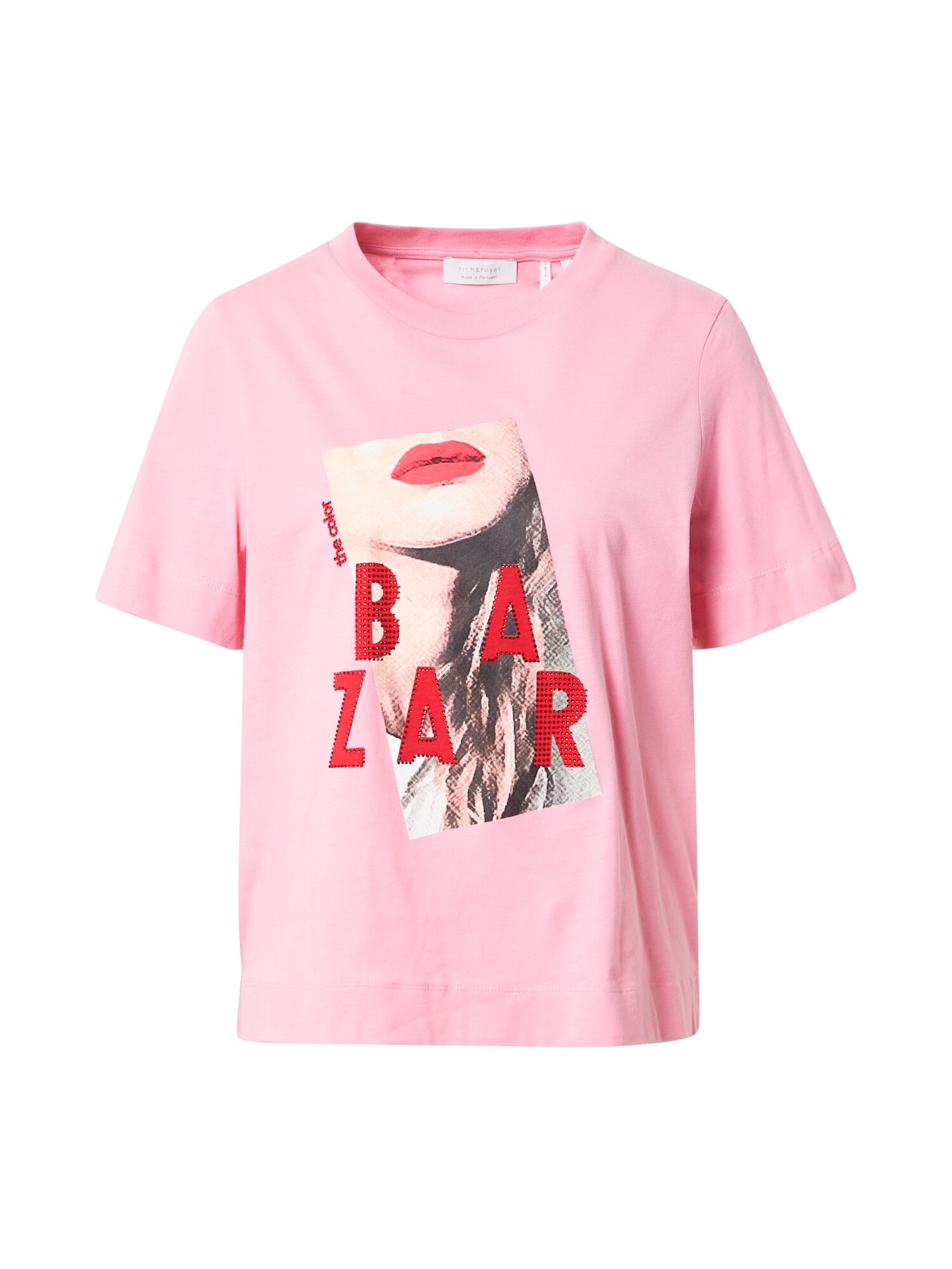 Rich & Royal Marškinėliai antracito spalva / raudona / kūno spalva / šviesiai rožinė / balkšva