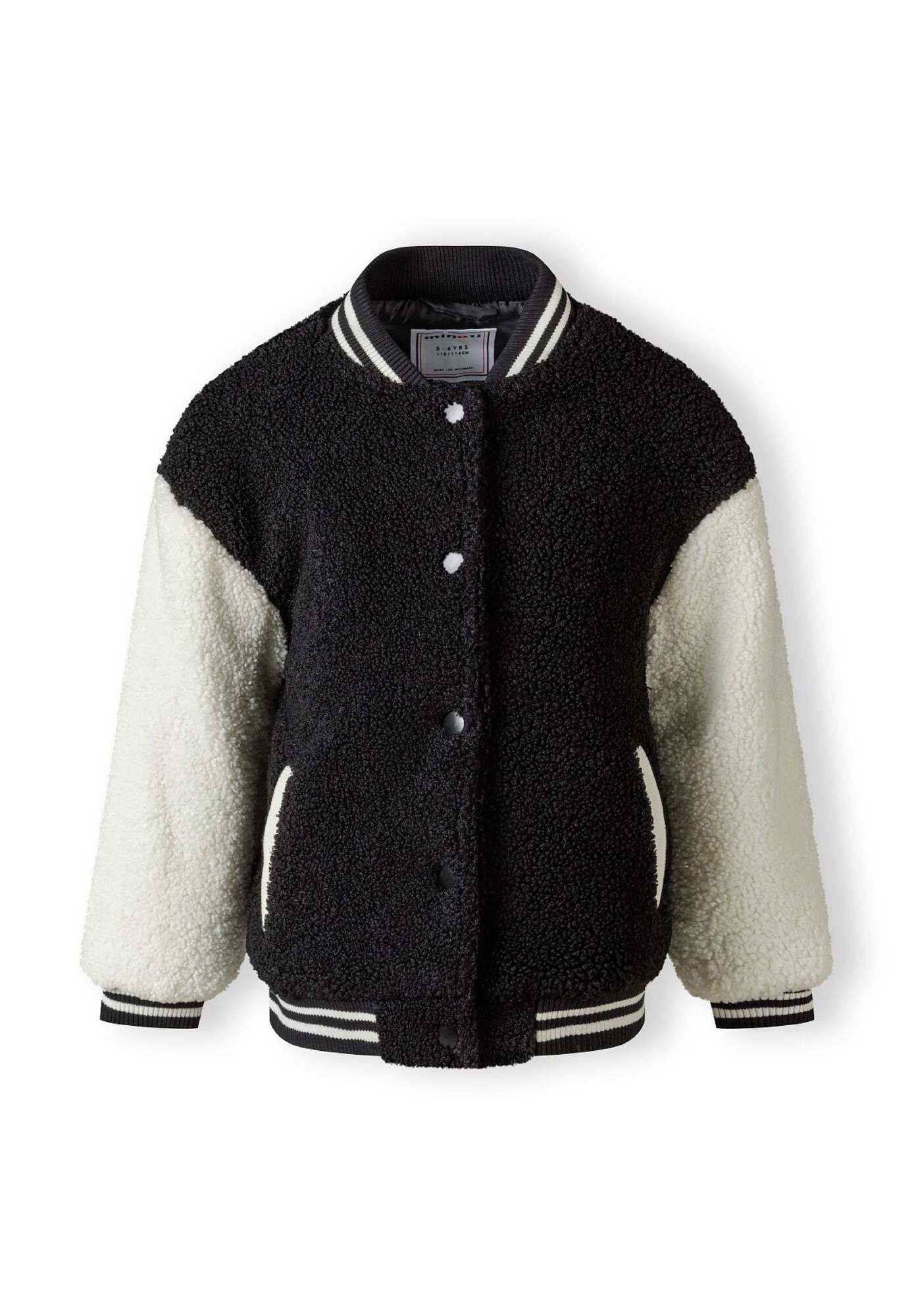 MINOTI Geacă de primăvară-toamnă  ecru / negru