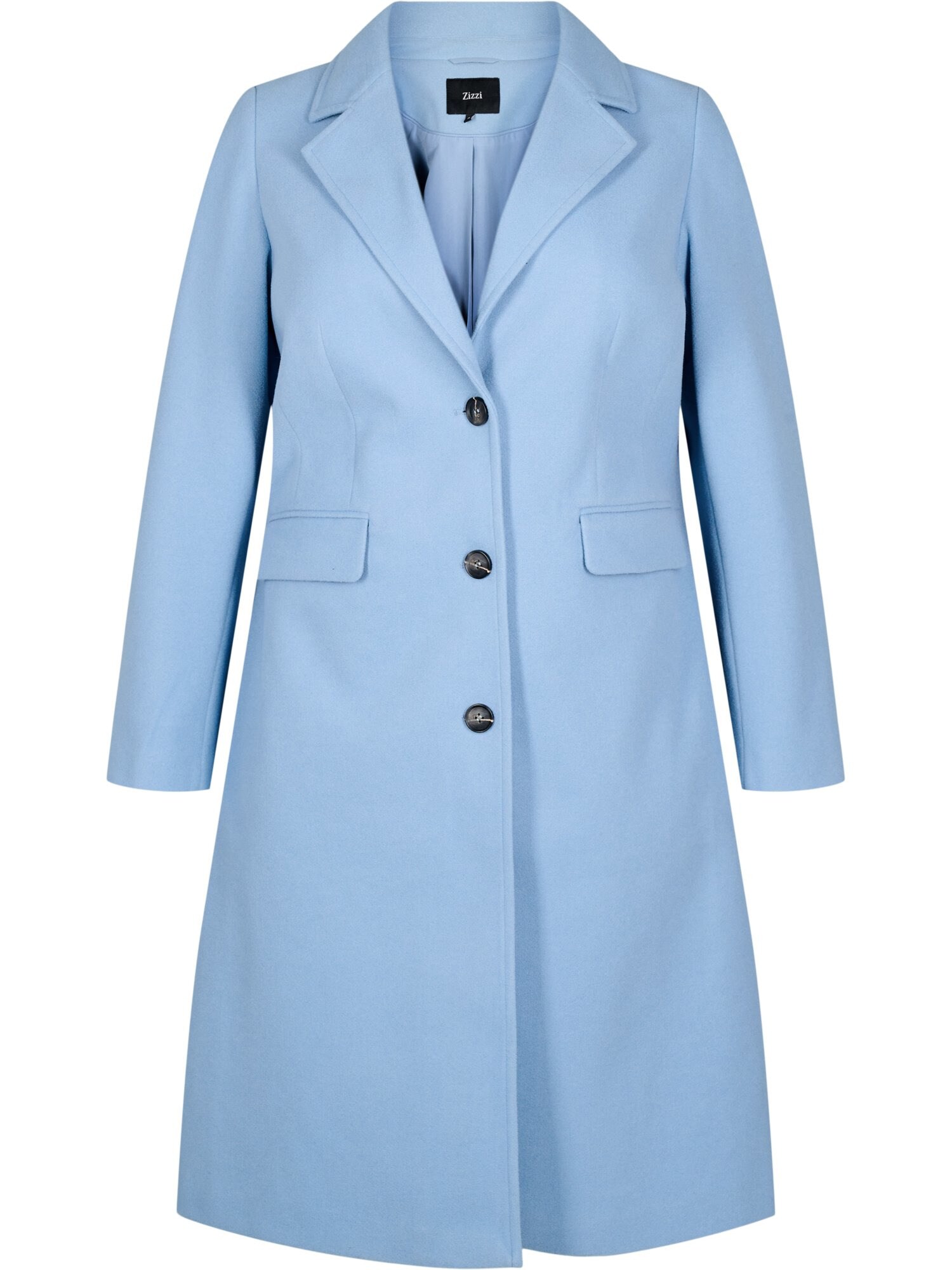 Zizzi Palton de primăvară-toamnă MSasha  albastru deschis