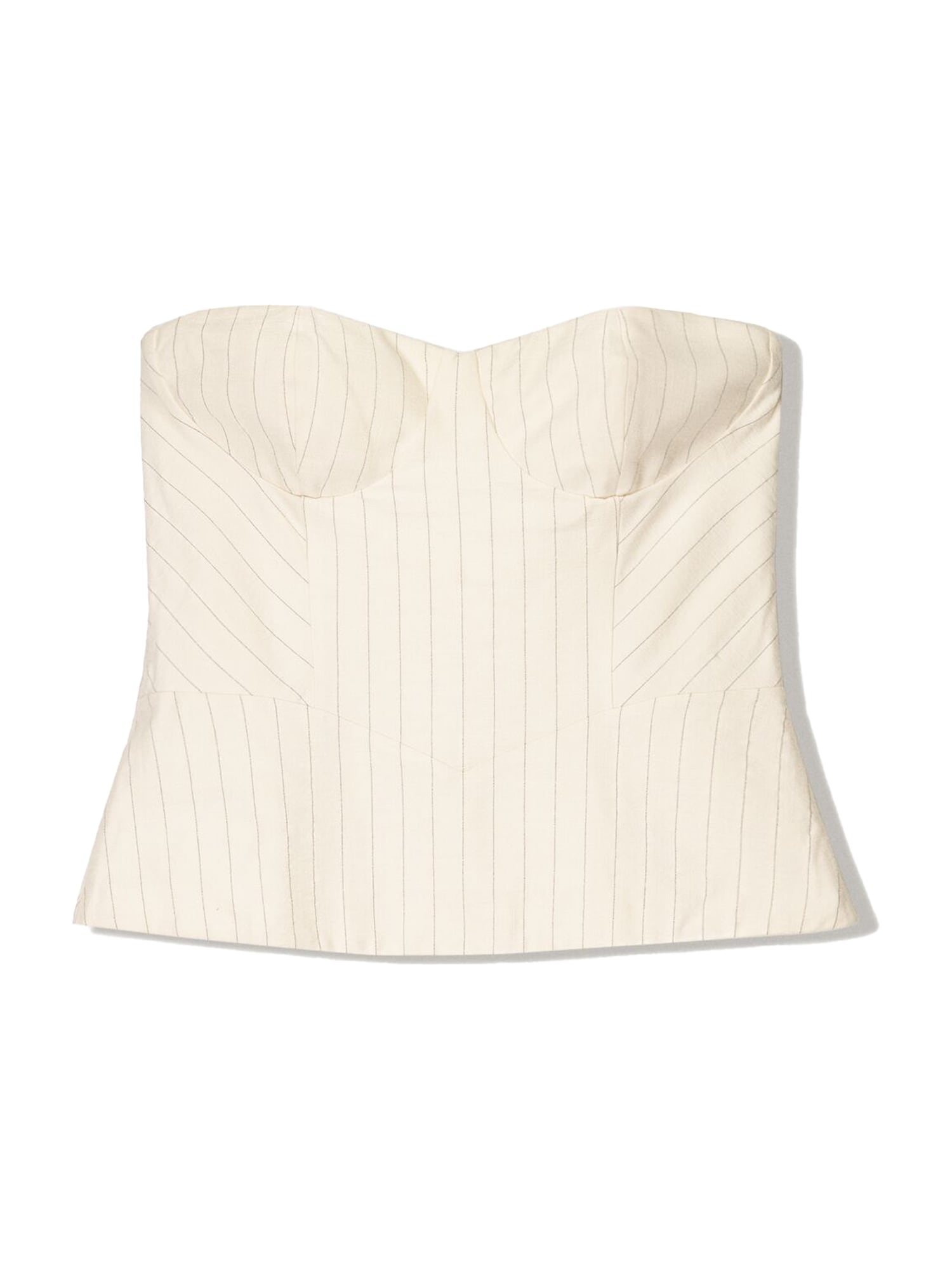 Bershka Top bézs / szürke akciós termékkép 1