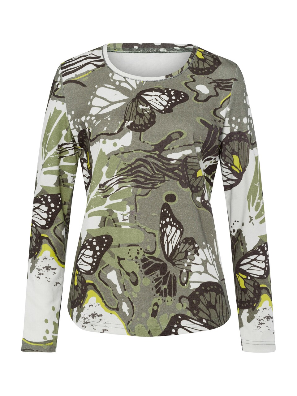 T-shirt mörkbrun / gul / khaki
