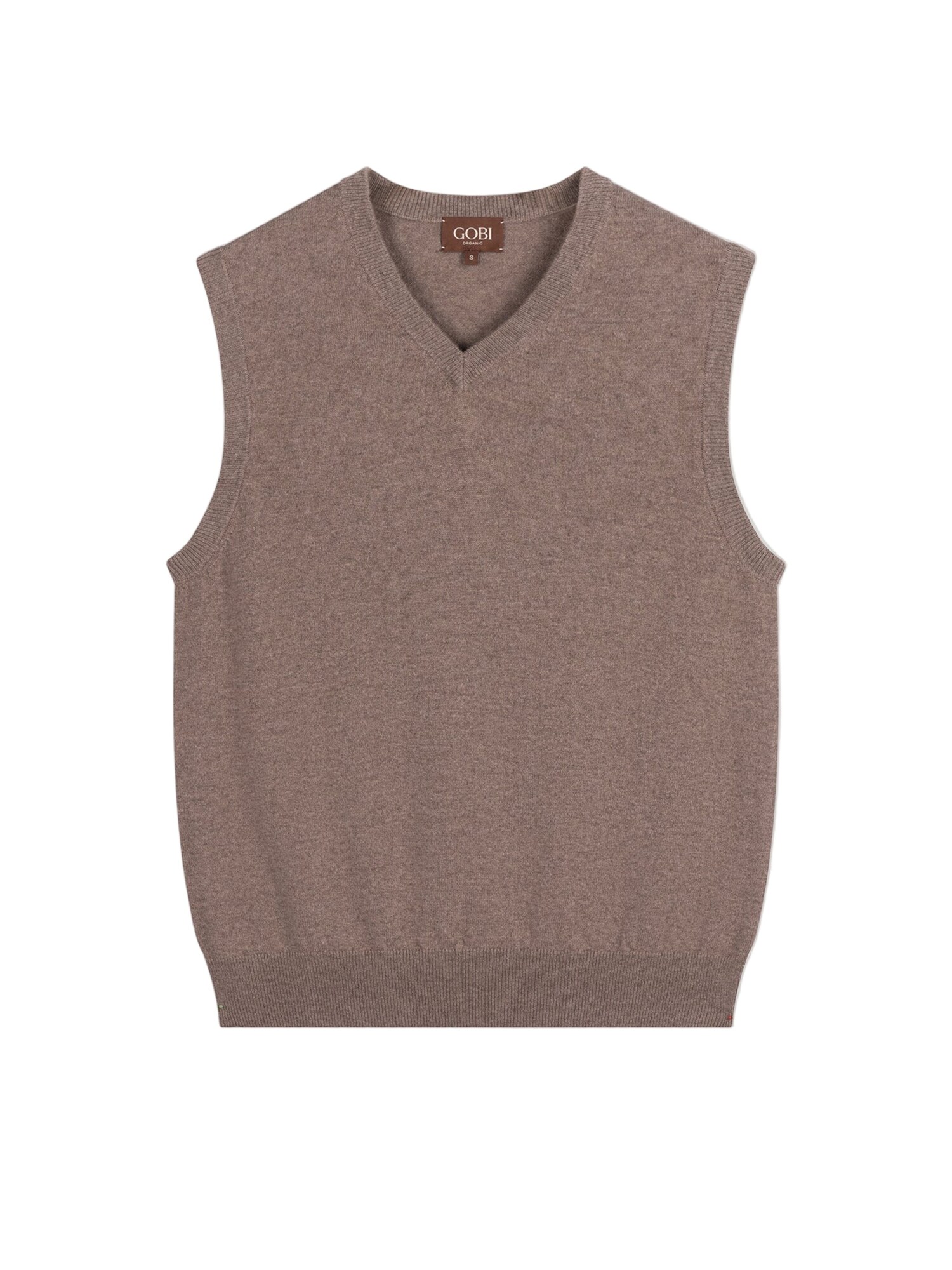 GOBI Cashmere Chaleco 'Men's Essential V-Neck Cashmere Vest'  taupe
