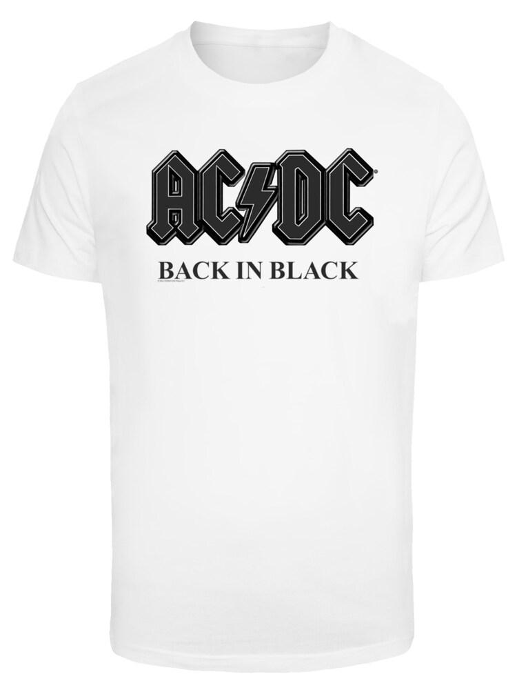 F4NT4STIC T Shirt 'ACDC Back In Black' Herren Größe M schwarz / weiß