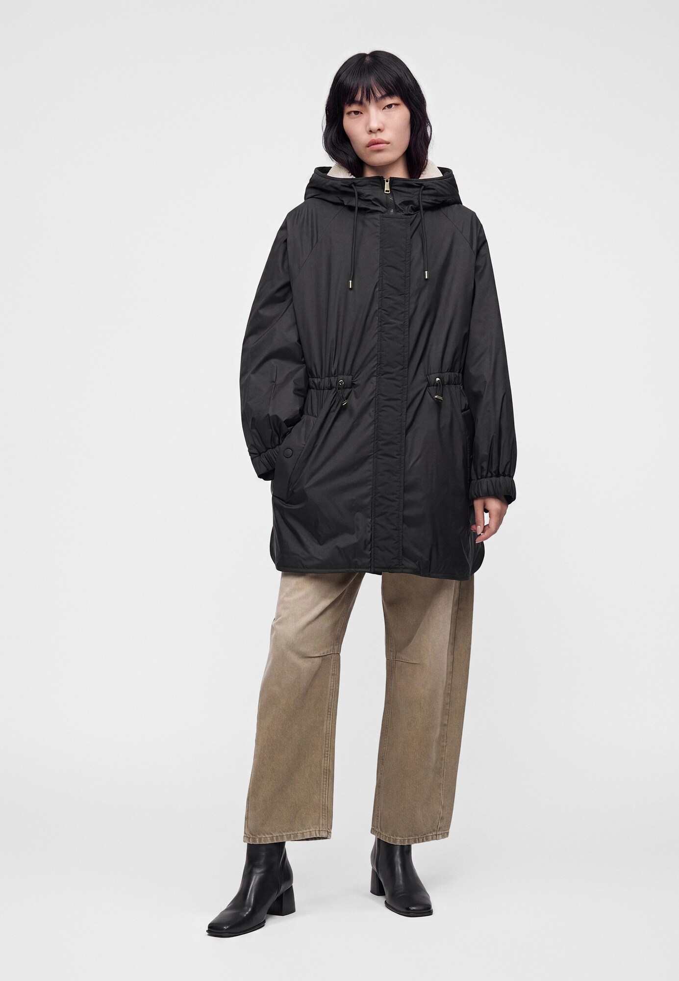 Weekend Max Mara Parca de entretiempo 'WKDALCAMO'  negro – imagen 4