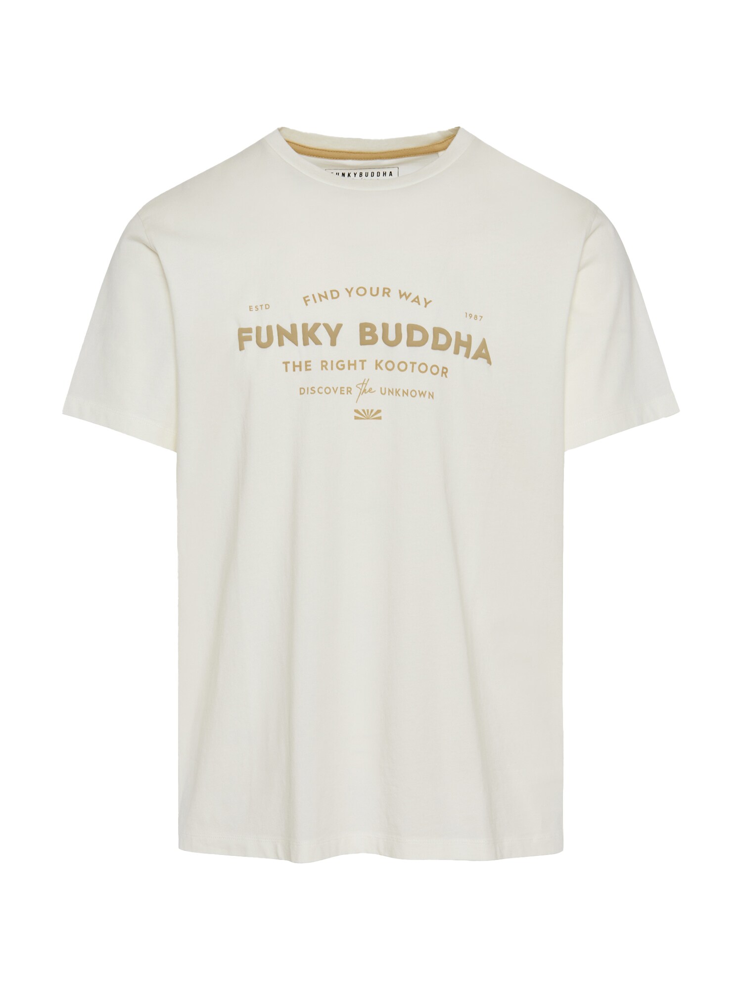 Funky Buddha Póló  ekrü / homok akciós termékkép 1