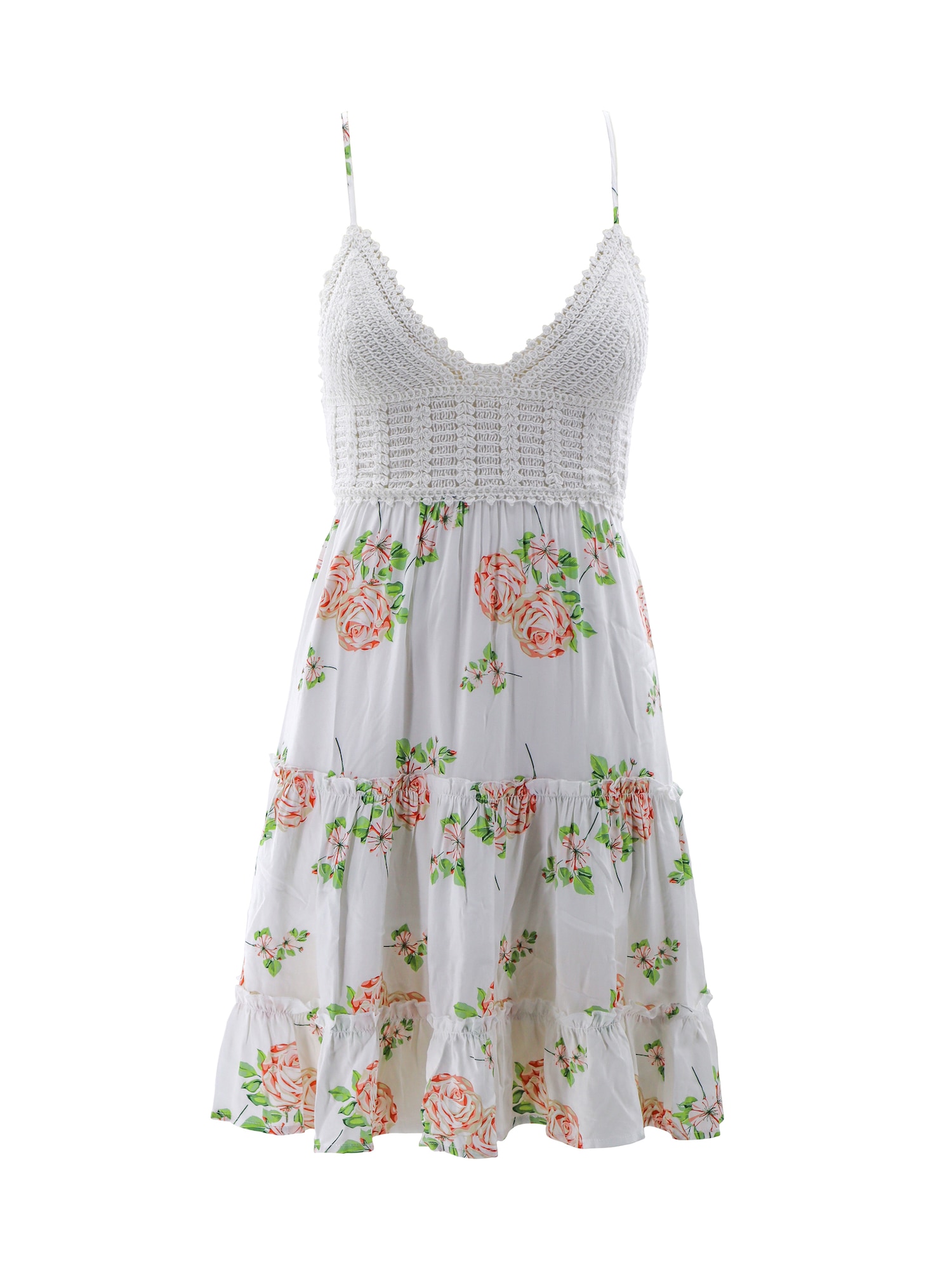AIKI KEYLOOK Ljetna haljina  svijetlozelena / losos / rosé / prljavo bijela