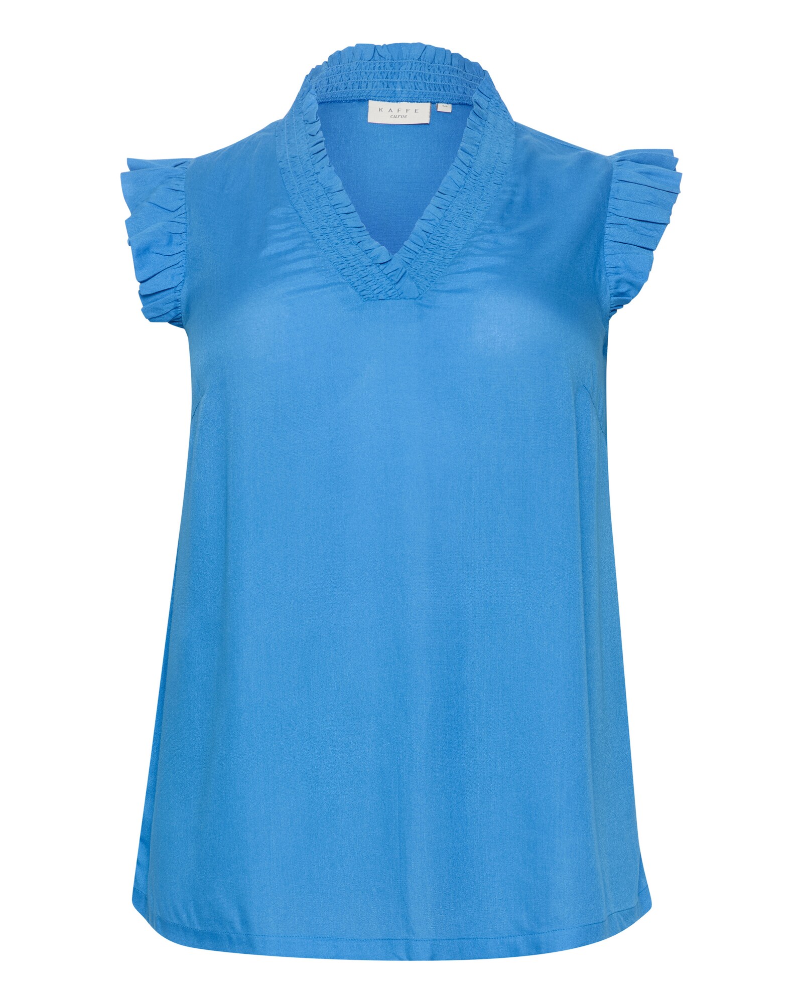 KAFFE CURVE Bluză Dahlie  azur