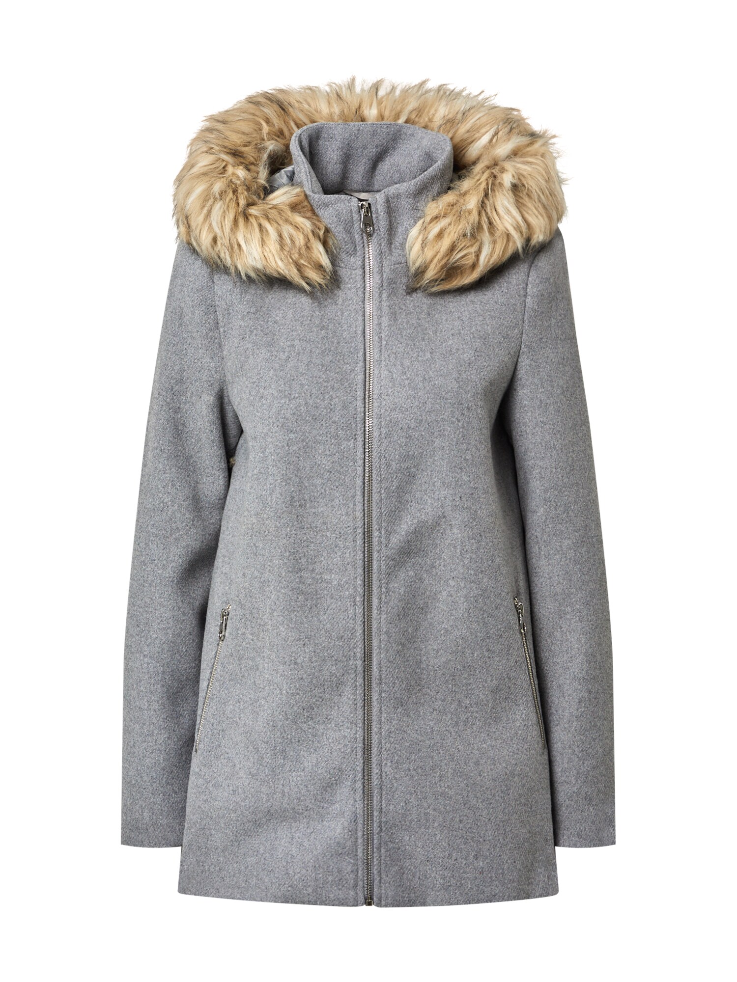 VERO MODA Žieminis paltas  šviesiai pilka