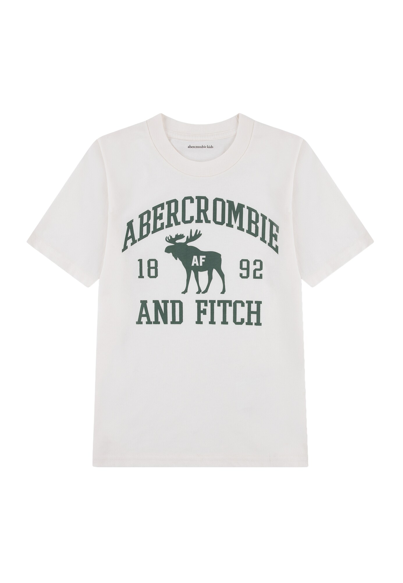 Abercrombie & Fitch Tricou verde / alb