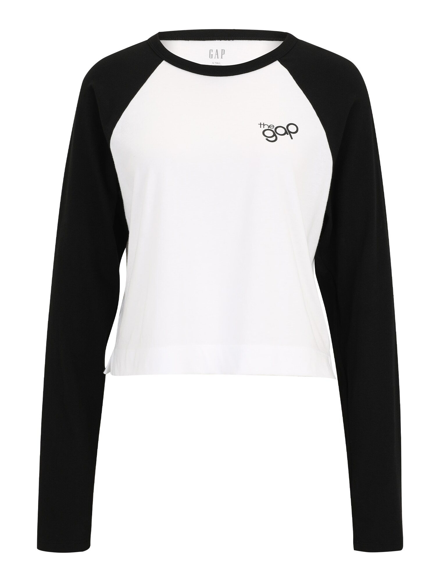 Gap Tall Tricou  negru / alb