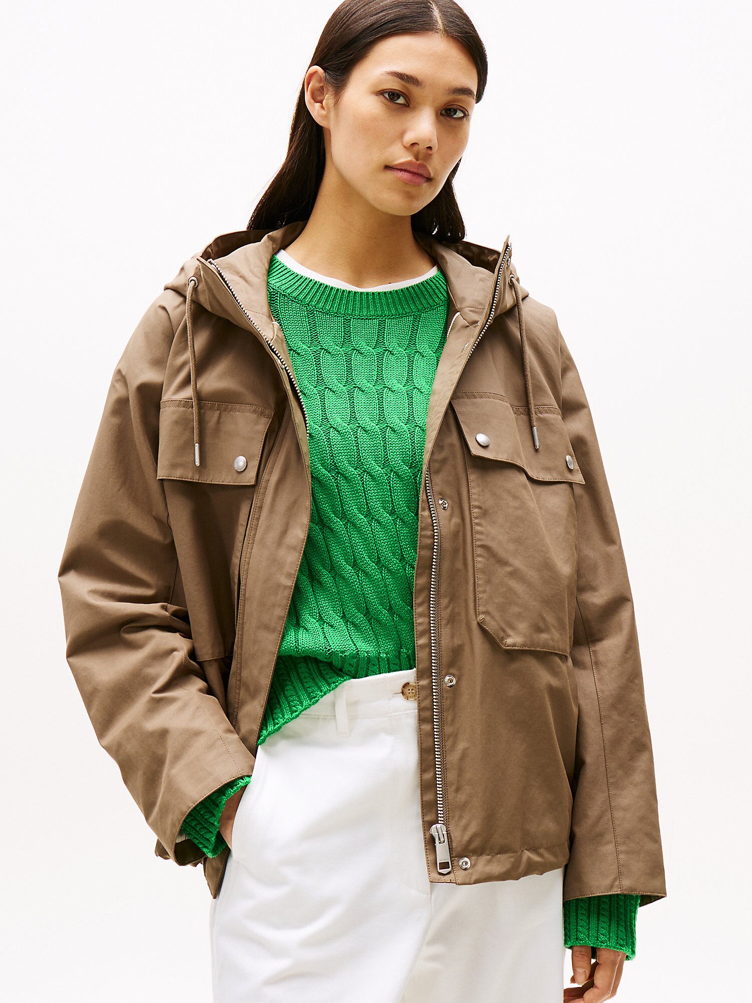 TOMMY HILFIGER Átmeneti dzseki  barna termék 2. képe