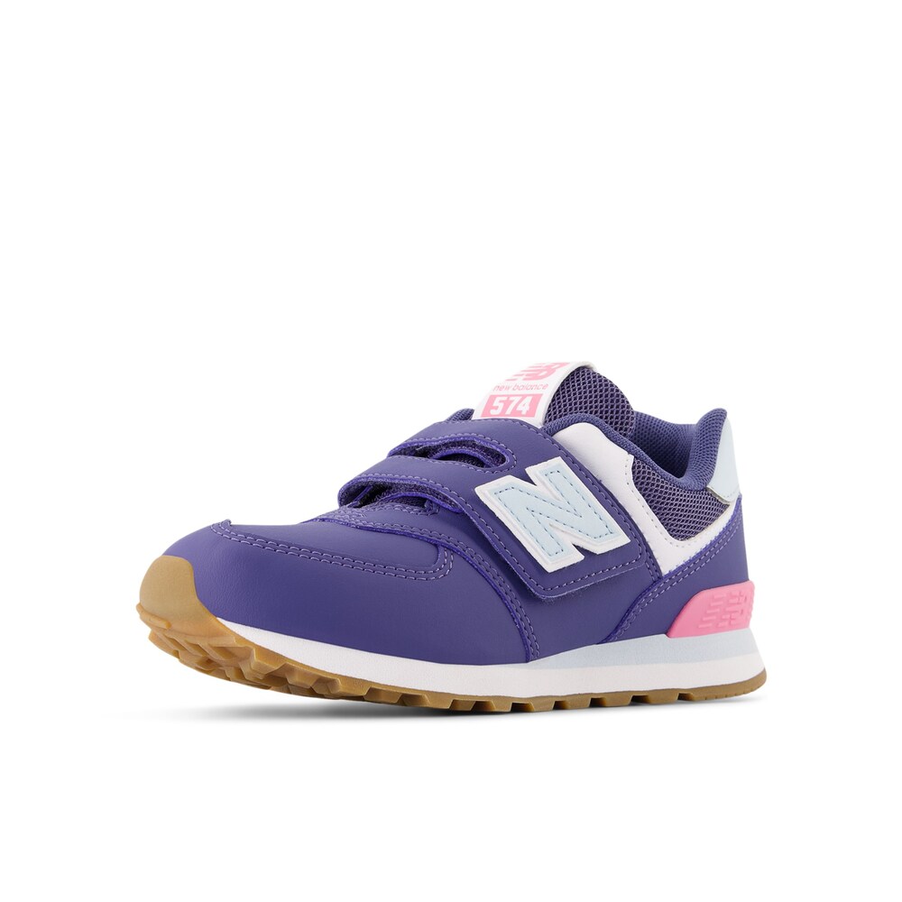 new balance Sneaker '574' Jungen Größe 32.5 mint / lila / rosa / weiß