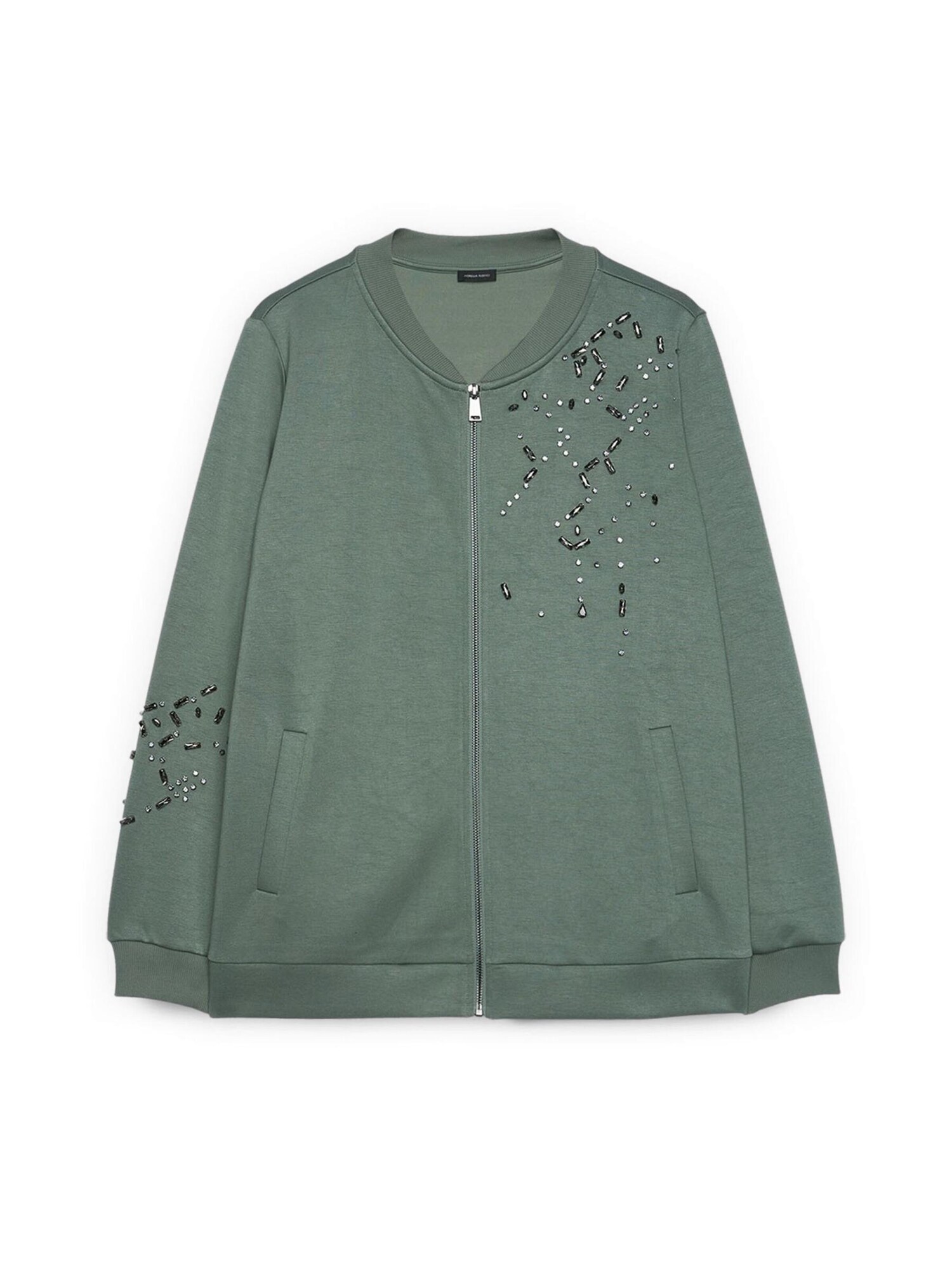 Fiorella Rubino Sudadera con cremallera  verde hierba