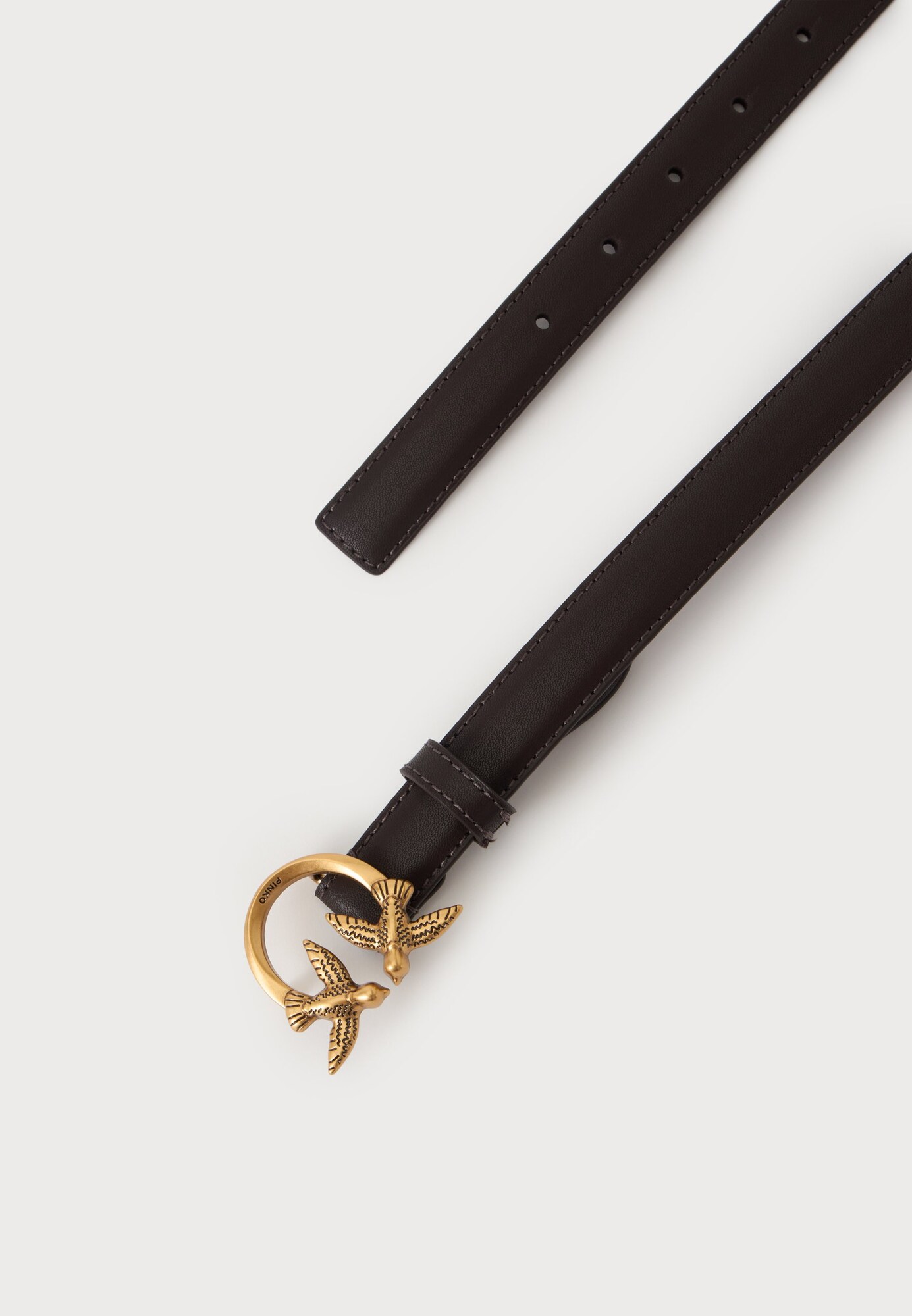 PINKO Cinturón 'LOVE BERRY'  marrón oscuro – imagen 4