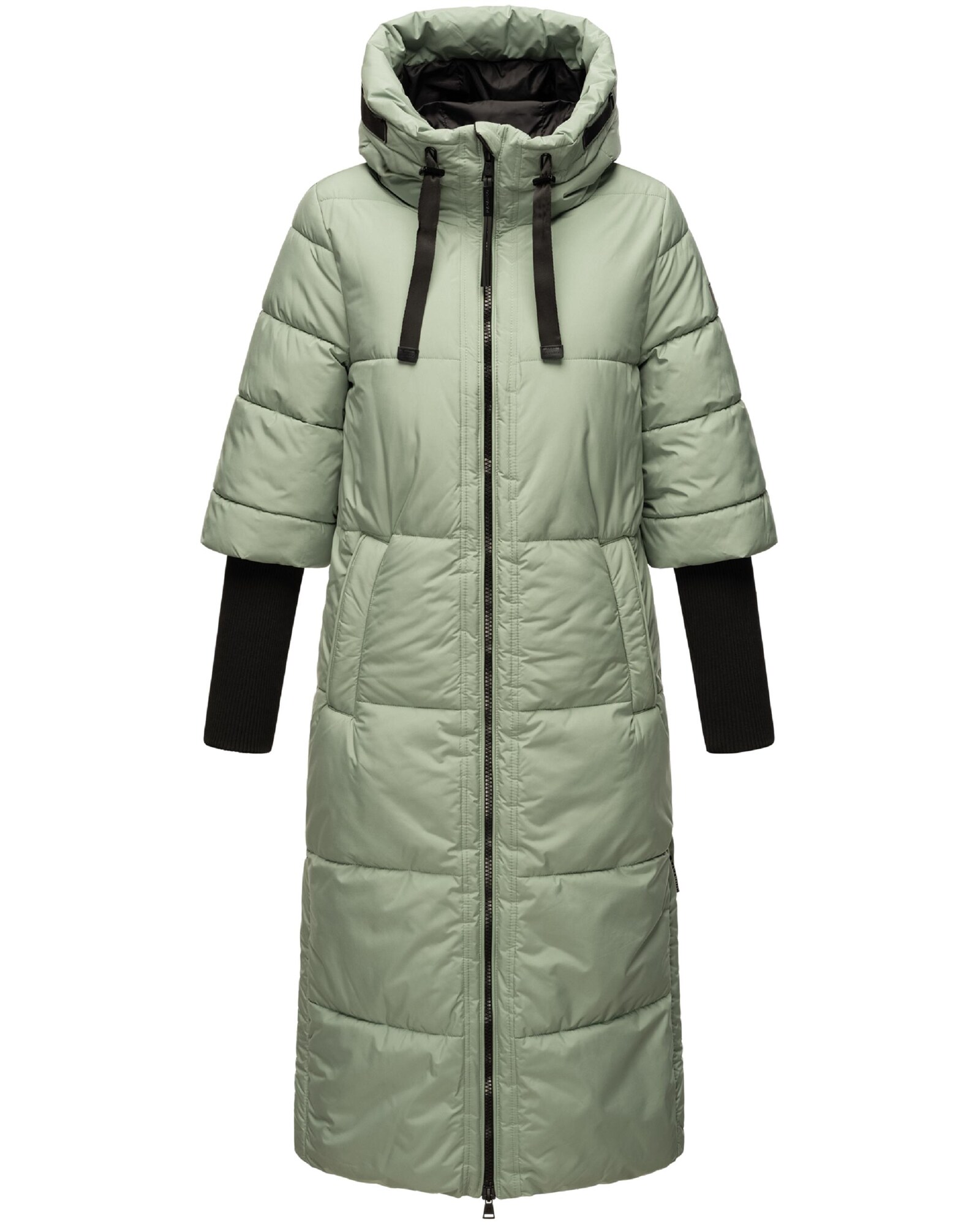 NAVAHOO Palton de iarnă Ciao Miau XIV  verde mentă / negru