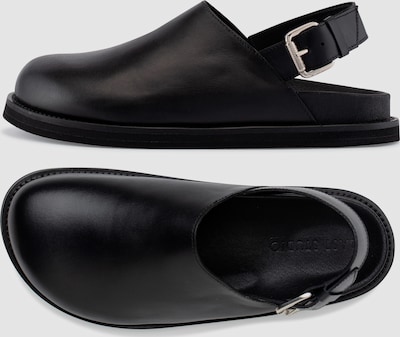 Safira Black Leather Shoes