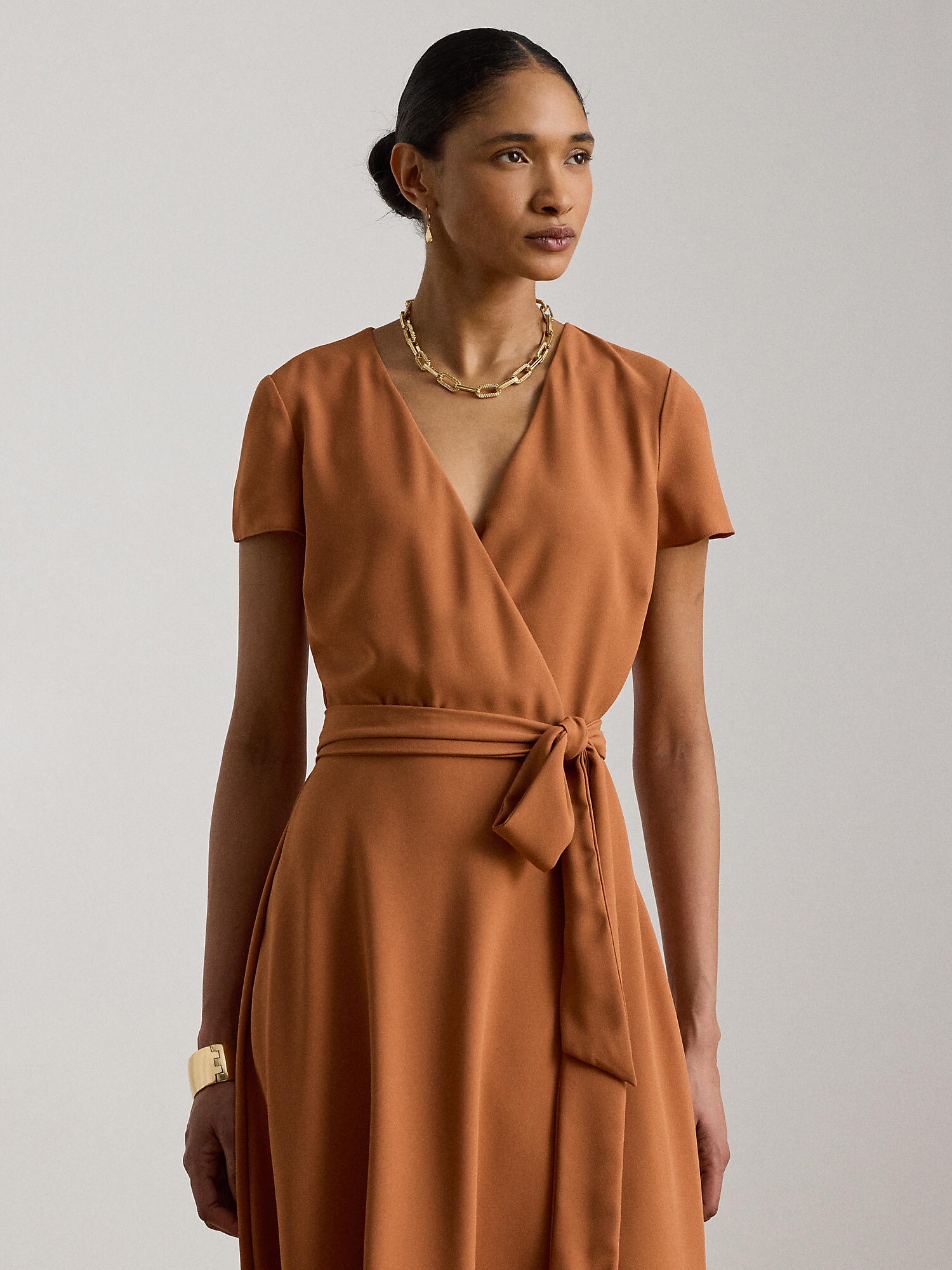 Lauren Ralph Lauren Vestido  rojo anaranjado – imagen 4